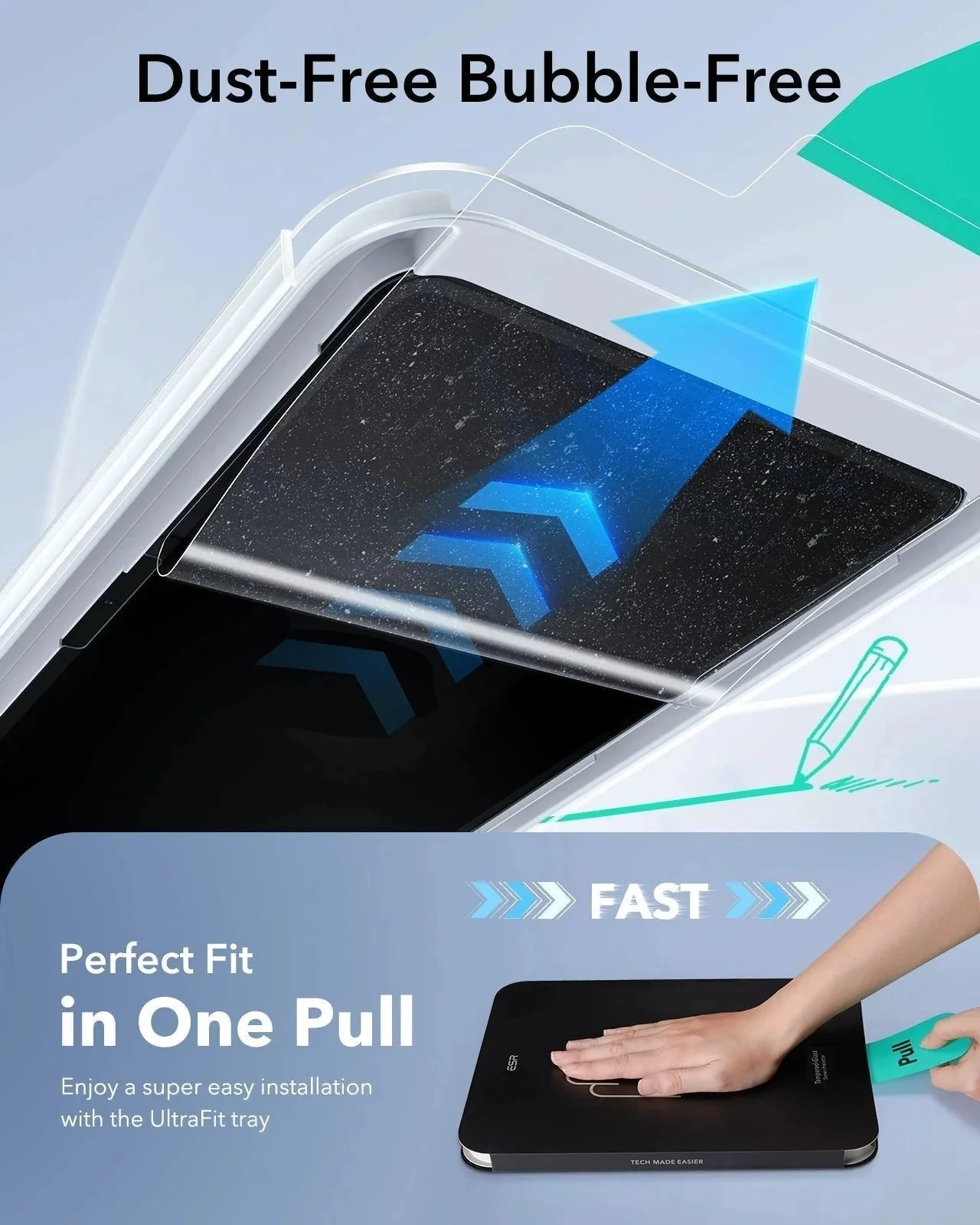 iPad Air 11" (2024) UltraFit Classic Paper-Feel Screen Protector – 2 Pack - Image 5