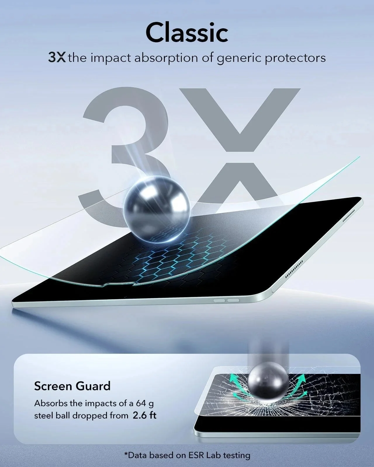 iPad Air 11" (2024) UltraFit Classic Paper-Feel Screen Protector – 2 Pack - Image 6