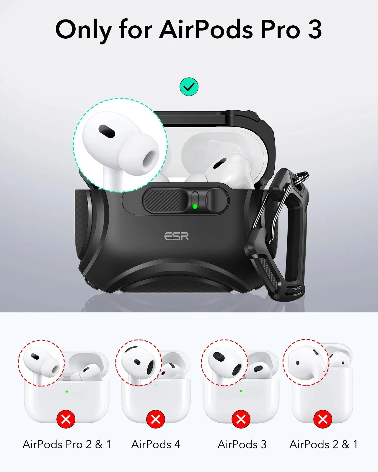 25W CryoBoost Magnetic Car Charger and AirPods Pro 3 FlickLock Case Bundle - Black&Dark Red - Image 11