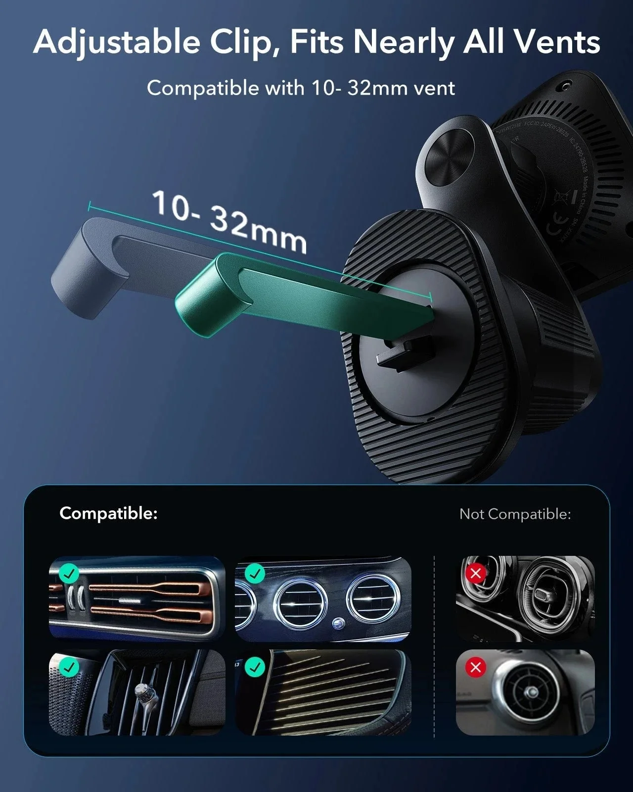 25W CryoBoost Magnetic Car Charger and AirPods Pro 3 FlickLock Case Bundle - Black&Gray - Image 7