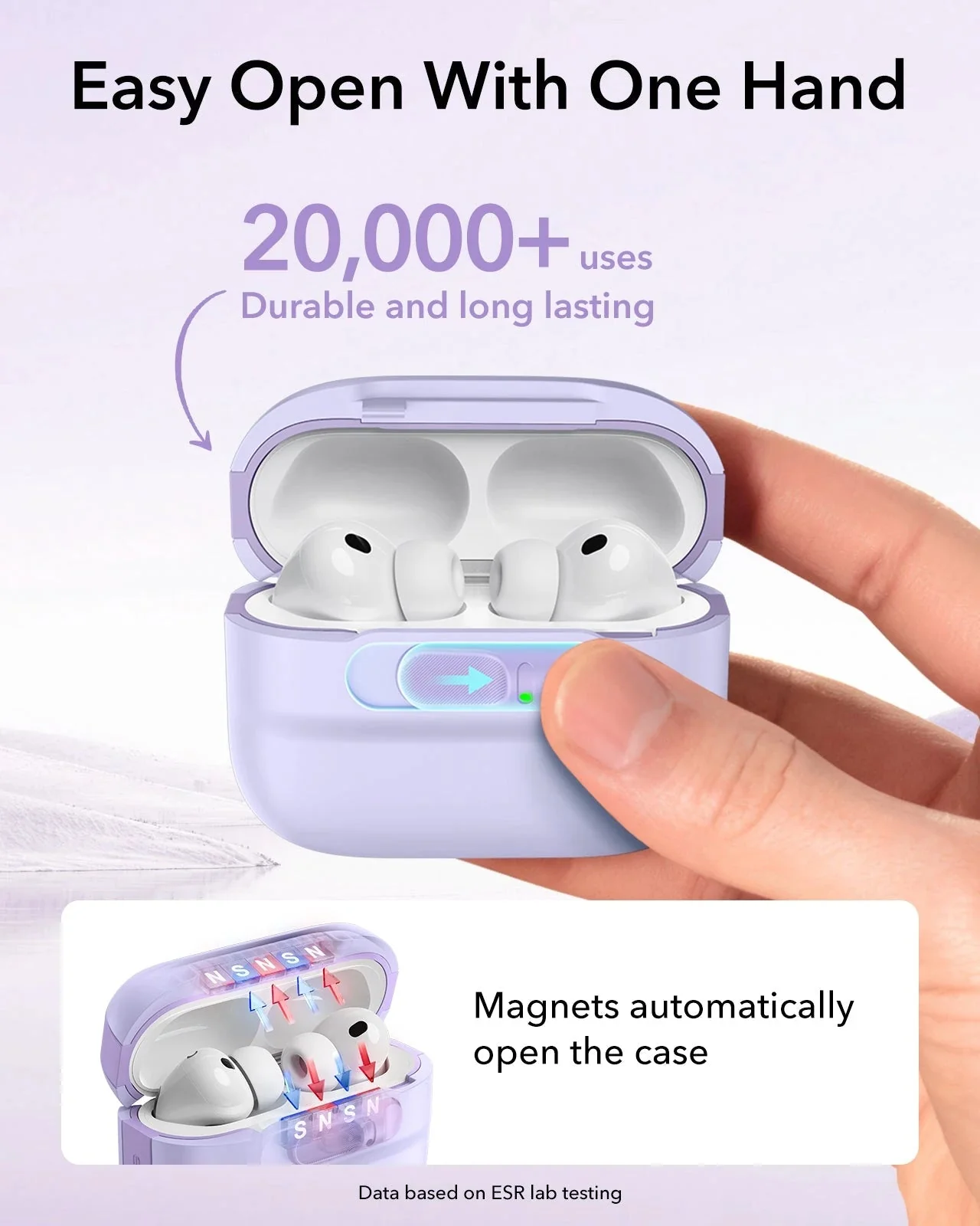 AirPods Pro 3 Pulse FlickLock Magnetic Case - Purple - Image 7