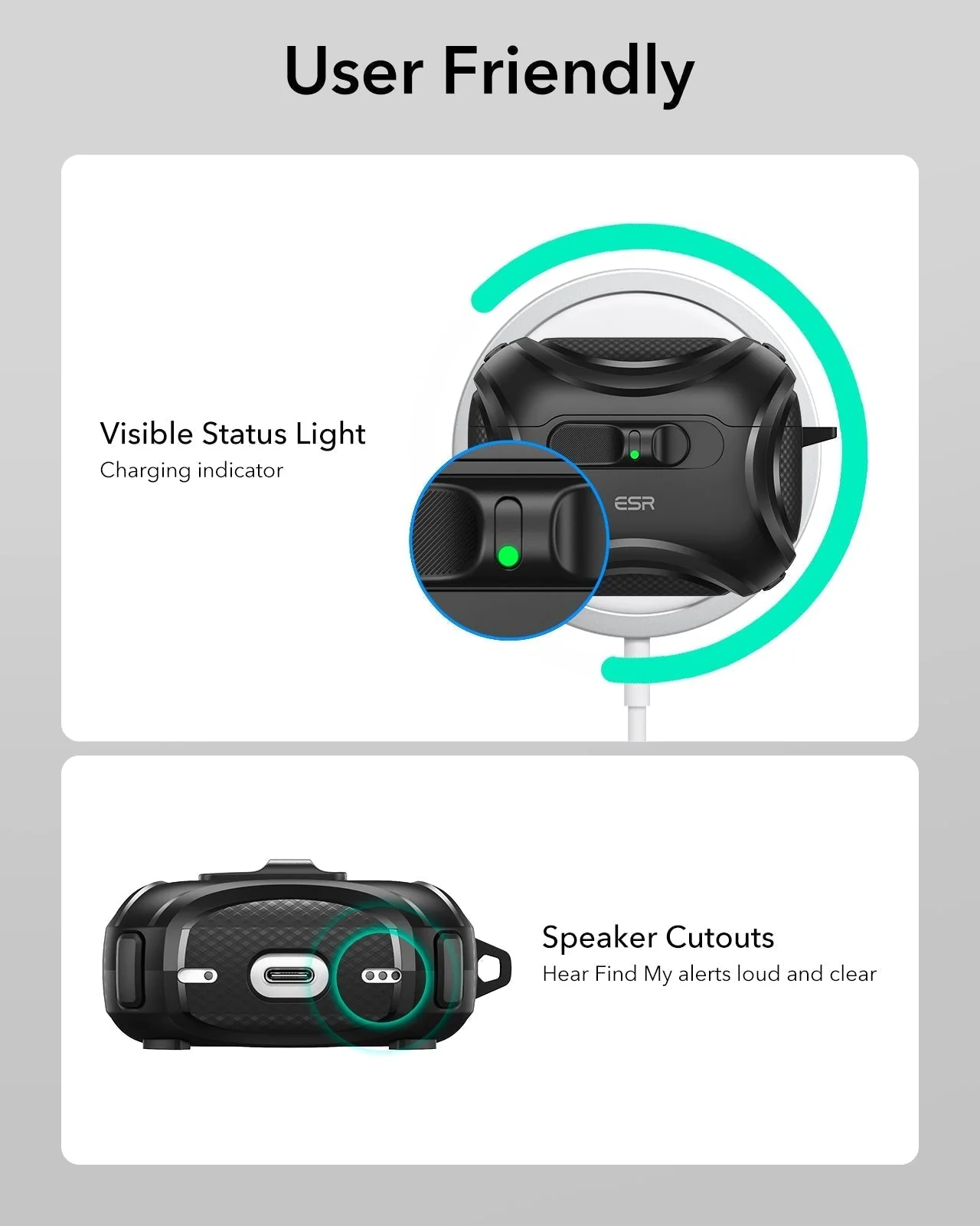 25W CryoBoost 3-in-1 Magnetic Charger (Qi2) and AirPods Pro 3 Cyber FlickLock Case Bundle - US Plug–Black - Image 18