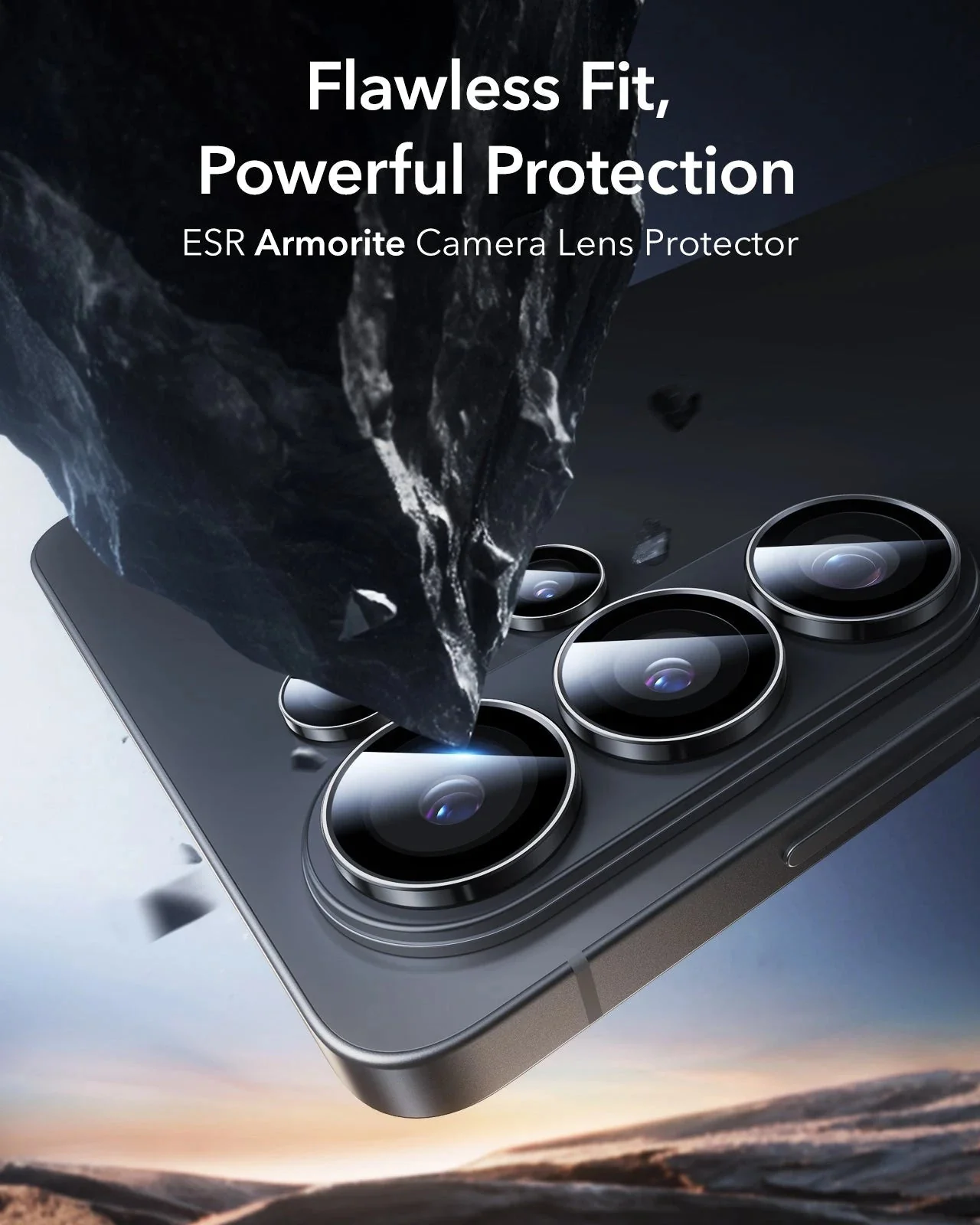 Galaxy S26 Ultra Armorite® Camera Lens Protector - Black - Image 2