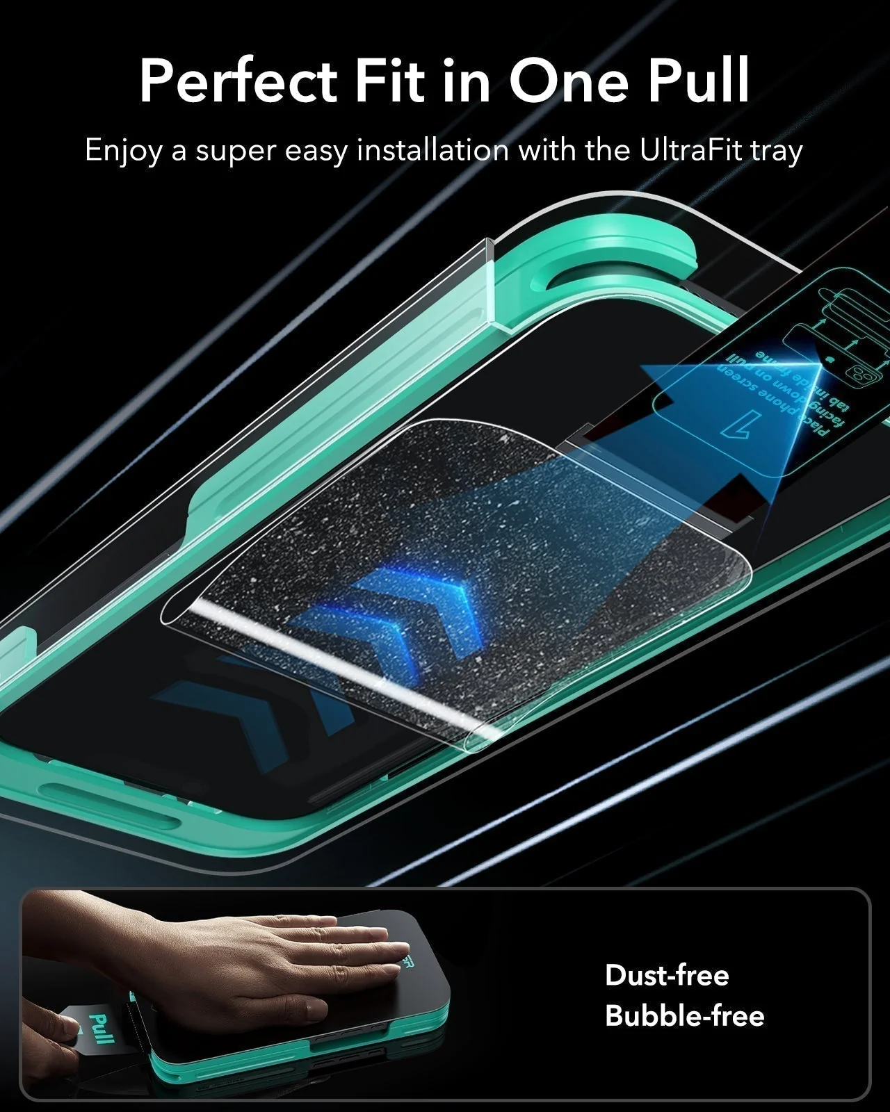 iPhone 17e Bundle Classic Hybrid Magnetic Case (Stash Stand) and ArmoriteĀ® Screen Protector - Frosted Black - Image 9