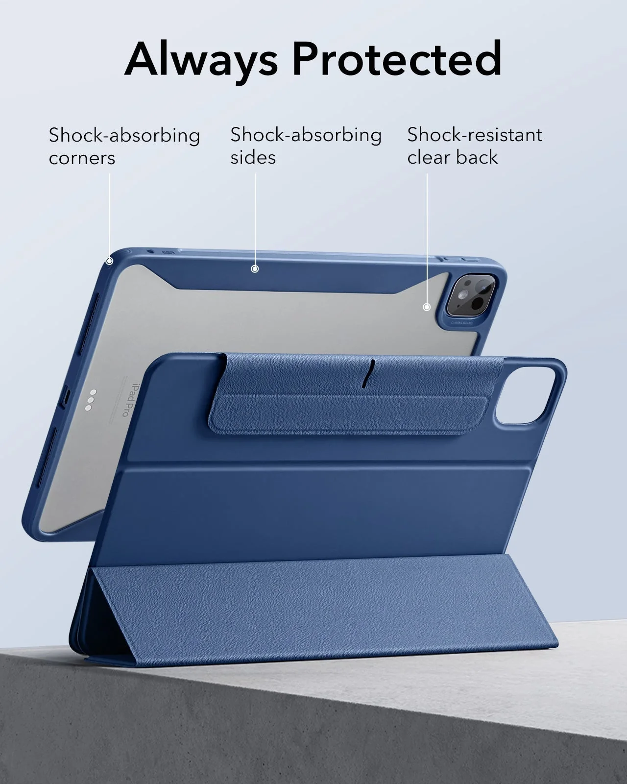 iPad Pro 11ʺ (2025) Rebound Hybrid Case 360 - Navy Blue - Image 7