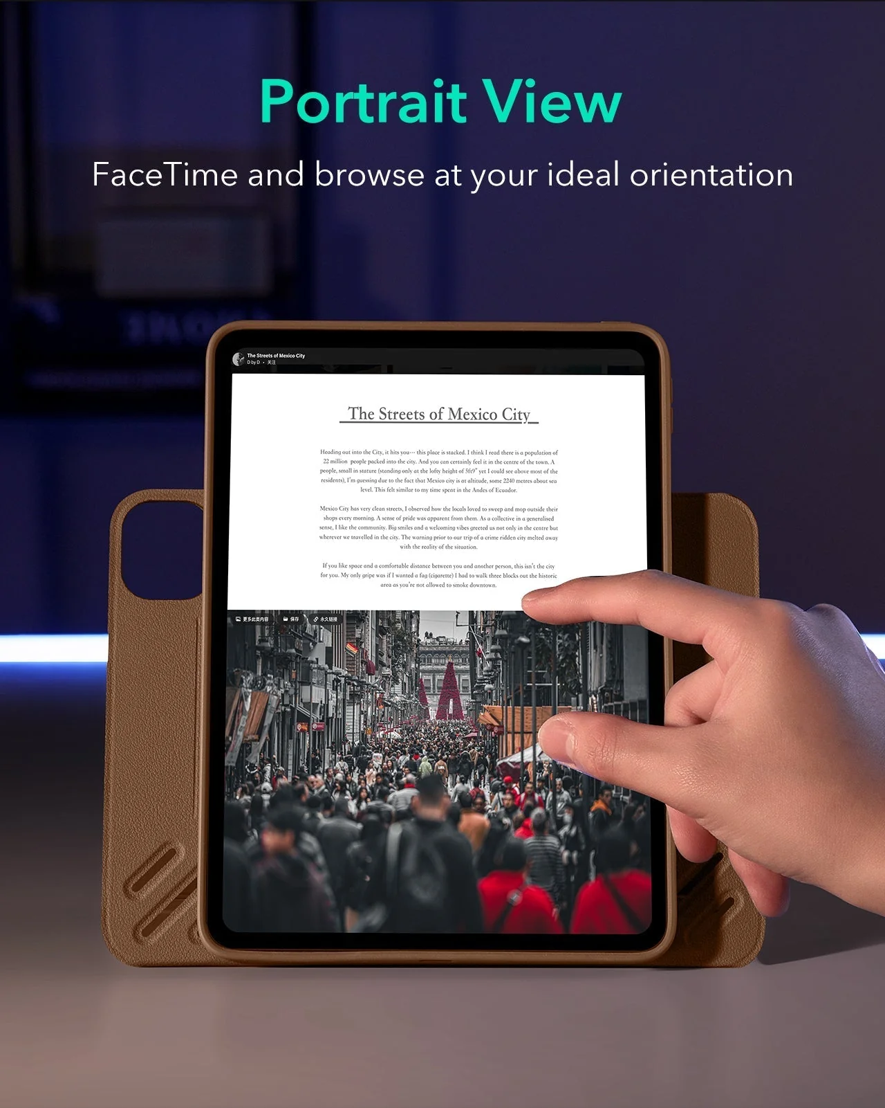 iPad Pro 13" (2025) Bundle Shift Magnetic Case & ArmoriteĀ® Protection - Brown - Image 5