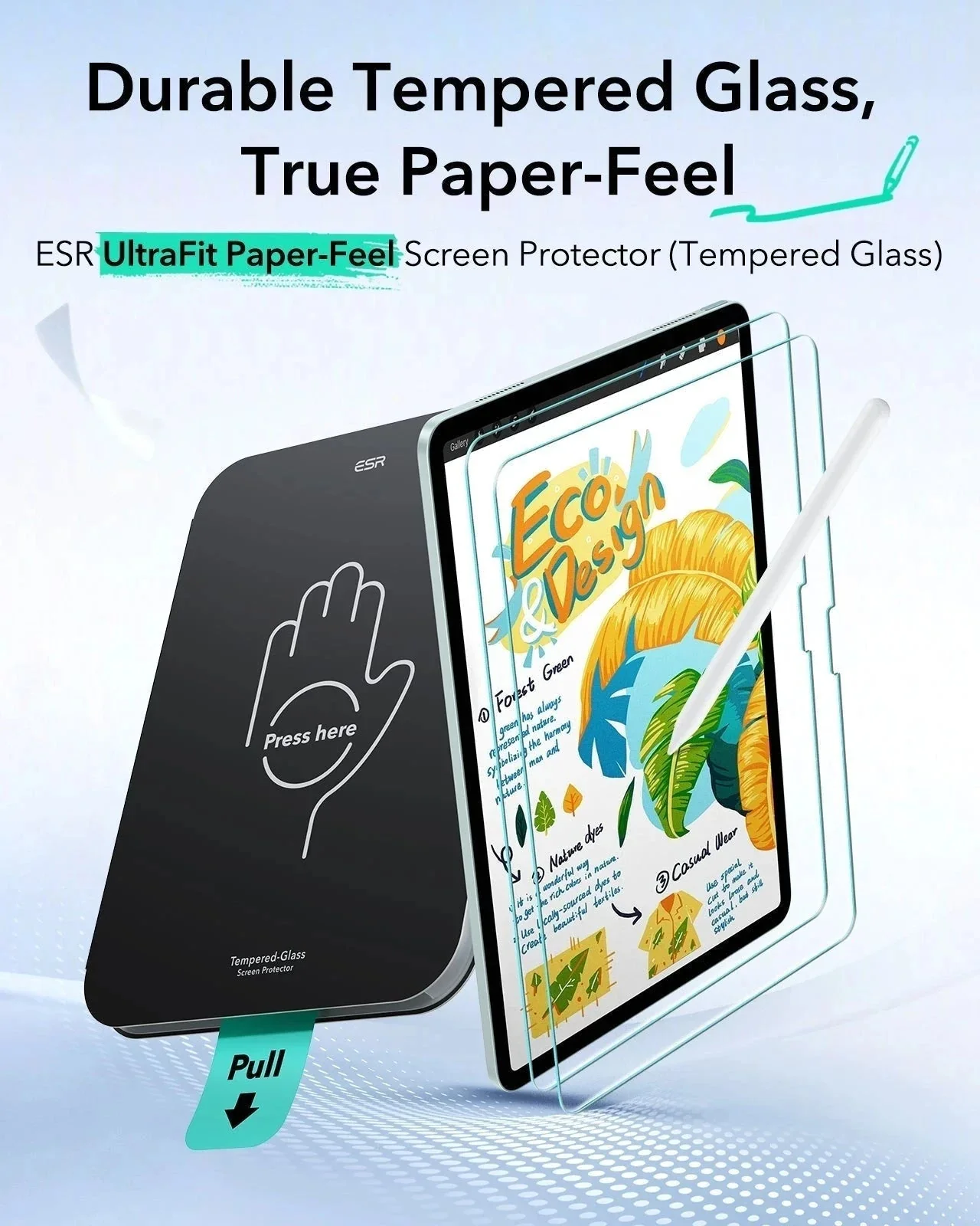 iPad Air 11" (2025) UltraFit Classic Paper-Feel Screen Protector – 2 Pack - Image 3