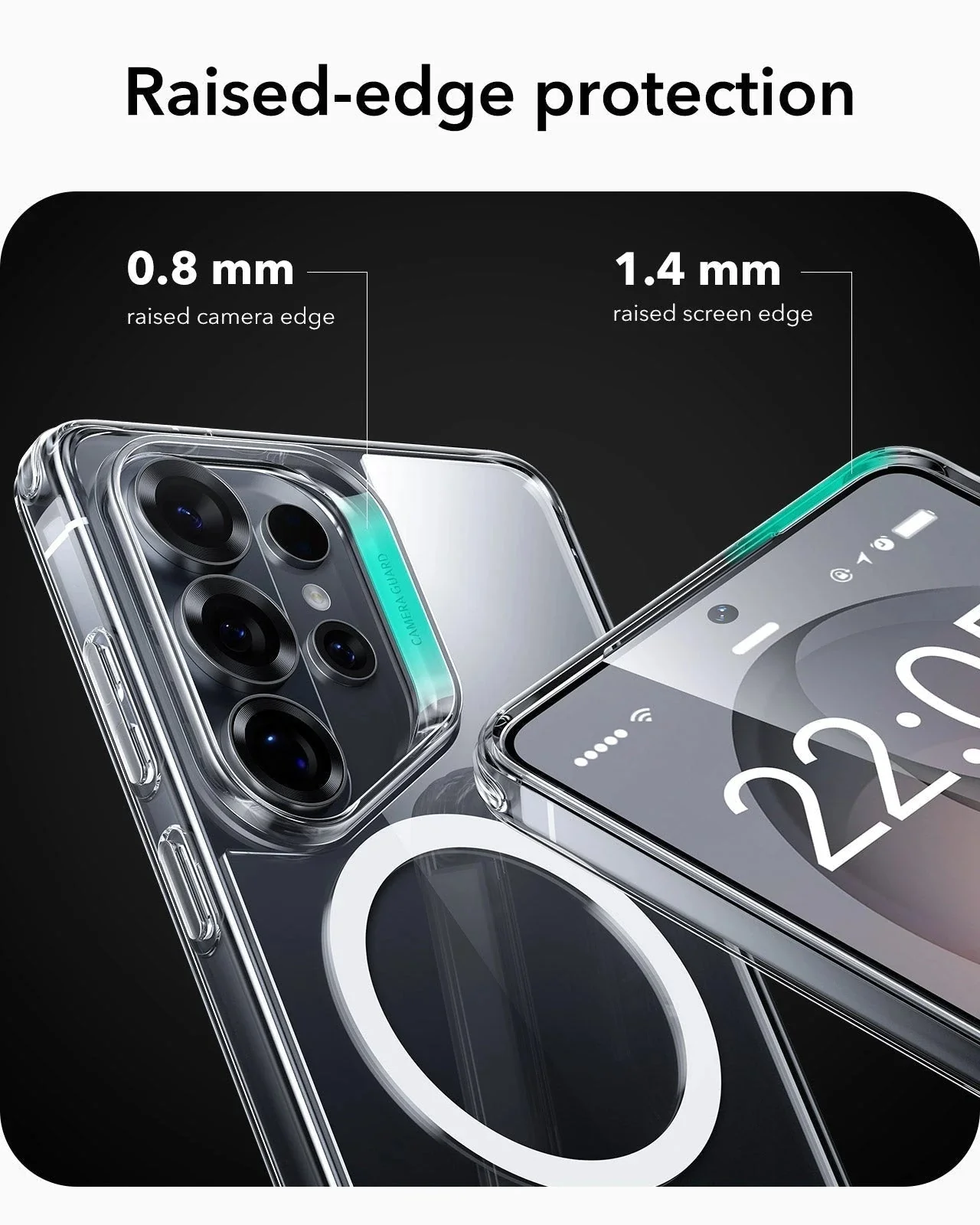 Galaxy S26 Ultra Classic Hybrid Magnetic Case - Clear - Image 4