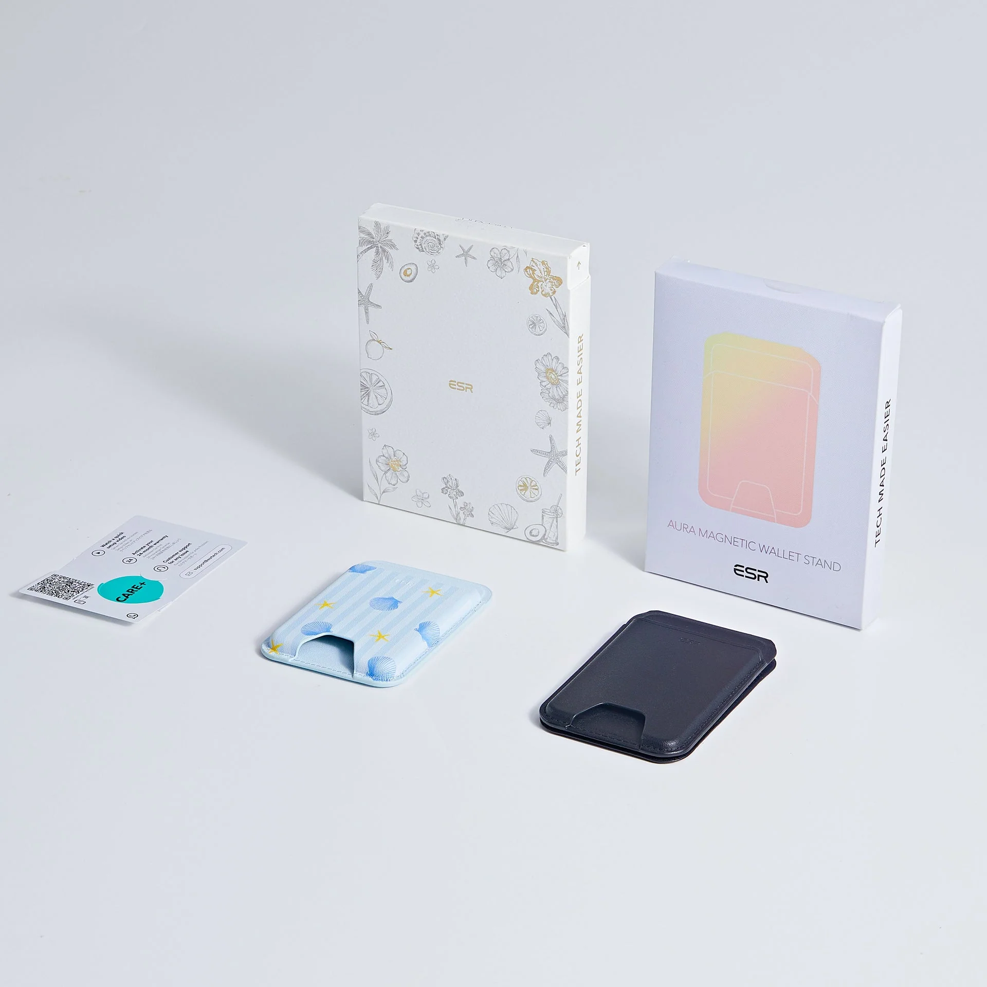 Classic Magnetic Wallet and Wallet Stand Bundle - Coastal Summer&Midnight Black - Image 2