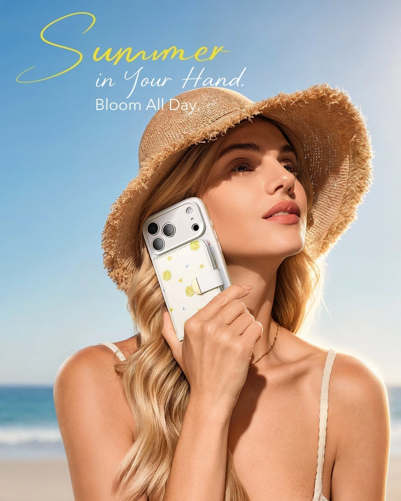 iPhone 17 Pro Classic Hybrid Magnetic Case (Camera Control, Stash Stand) & Aura Clutch Magnetic Wallet - Coastal Summer - Image 10