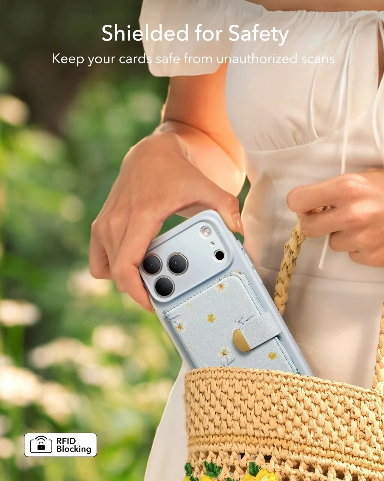 iPhone 17 Pro Classic Hybrid Magnetic Case (Camera Control, Stash Stand) & Aura Clutch Magnetic Wallet - Coastal Summer - Image 8