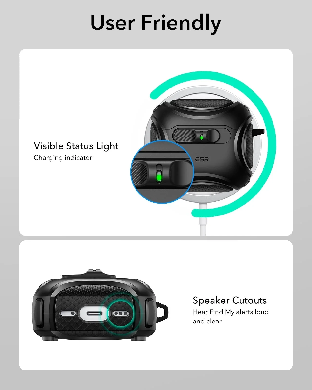 Cyber FlickLock Everyday-Carry Bundle for AirPods 4 - Silver - Image 10