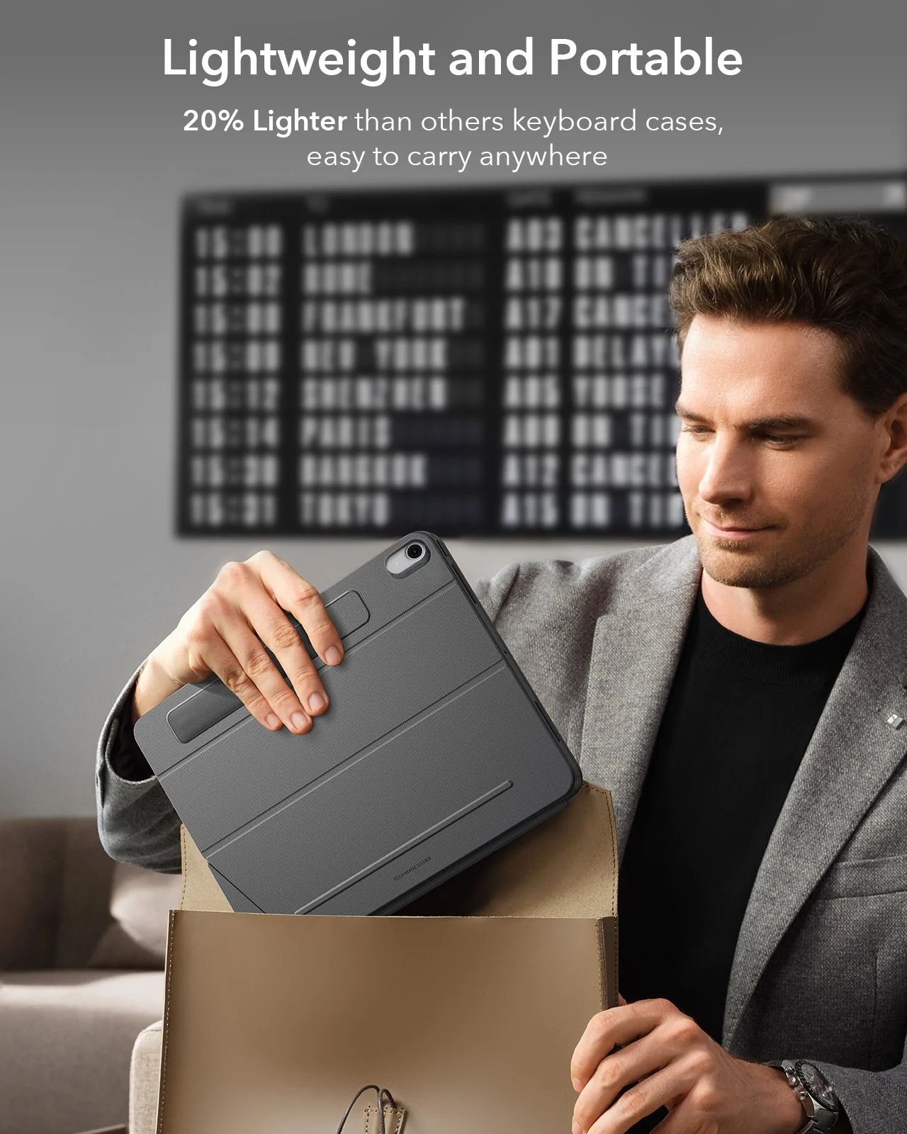 iPad Air 10.9" (5th/4th Gen) Shift Keyboard Case (Detachable) -UK Layout-Dark Gray - Image 9