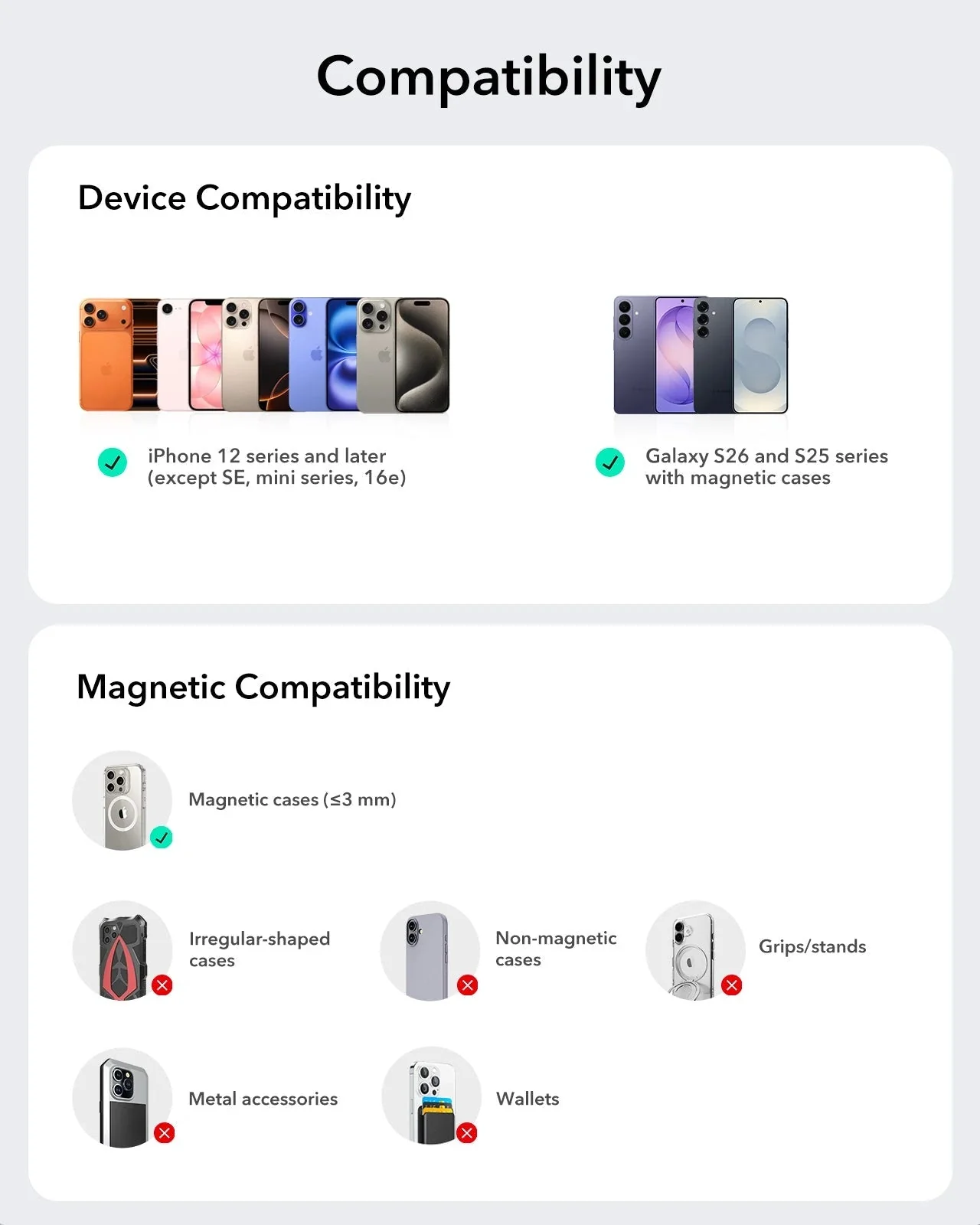Magnetic Wireless Car Charger and 25W CryoBoost Foldable 3-in-1 Charger Bundle - EU Plug–Black - Image 2