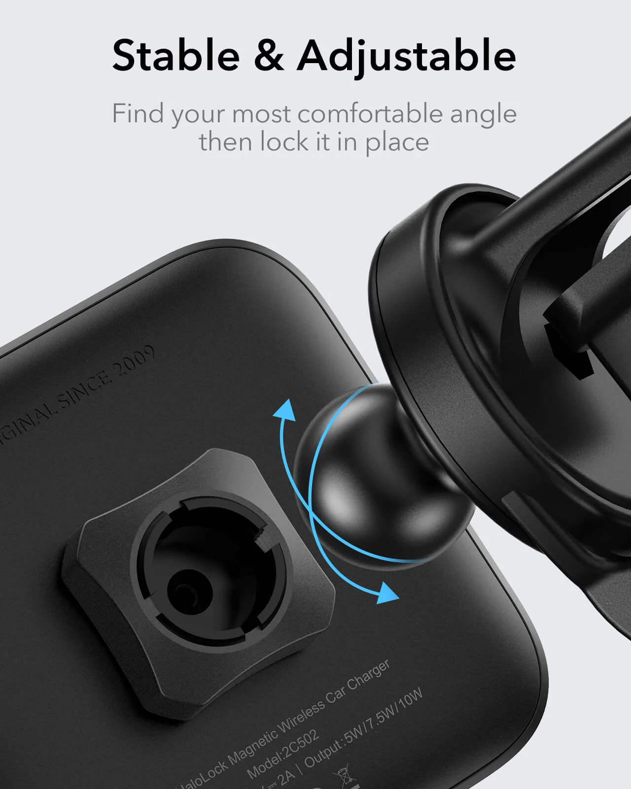 Magnetic Wireless Car Charger and 25W CryoBoost Foldable 3-in-1 Charger Bundle - EU Plug–Black - Image 8