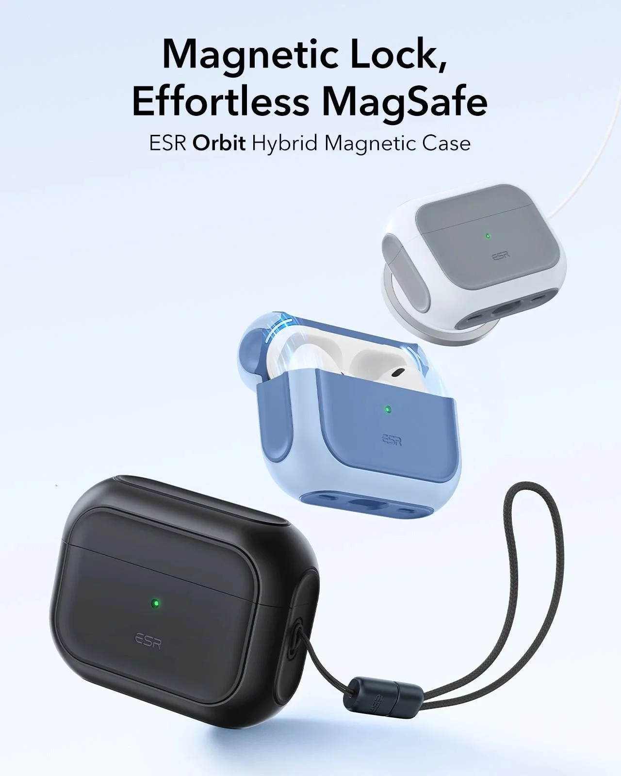 Magnetic Wireless Car Charger and AirPods Pro 3 Orbit Case Bundle-Black - Image 12