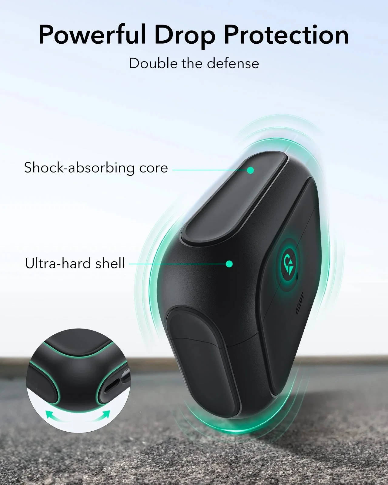 Magnetic Wireless Car Charger and AirPods Pro 3 Orbit Case Bundle-Black - Image 13