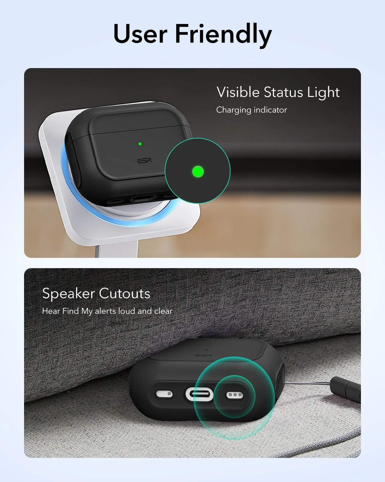 Magnetic Wireless Car Charger and AirPods Pro 3 Orbit Case Bundle-Black - Image 16
