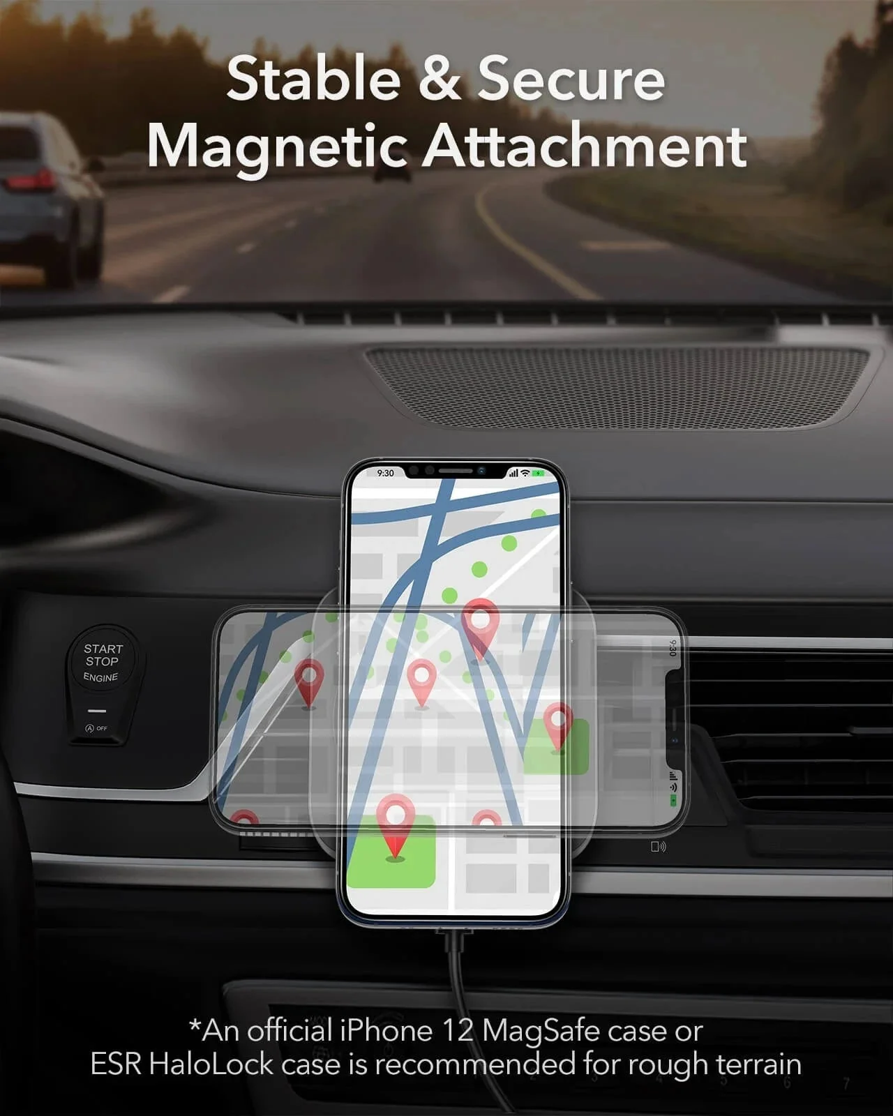 Magnetic Wireless Car Charger and AirPods Pro 3 Orbit Case Bundle-Black - Image 6