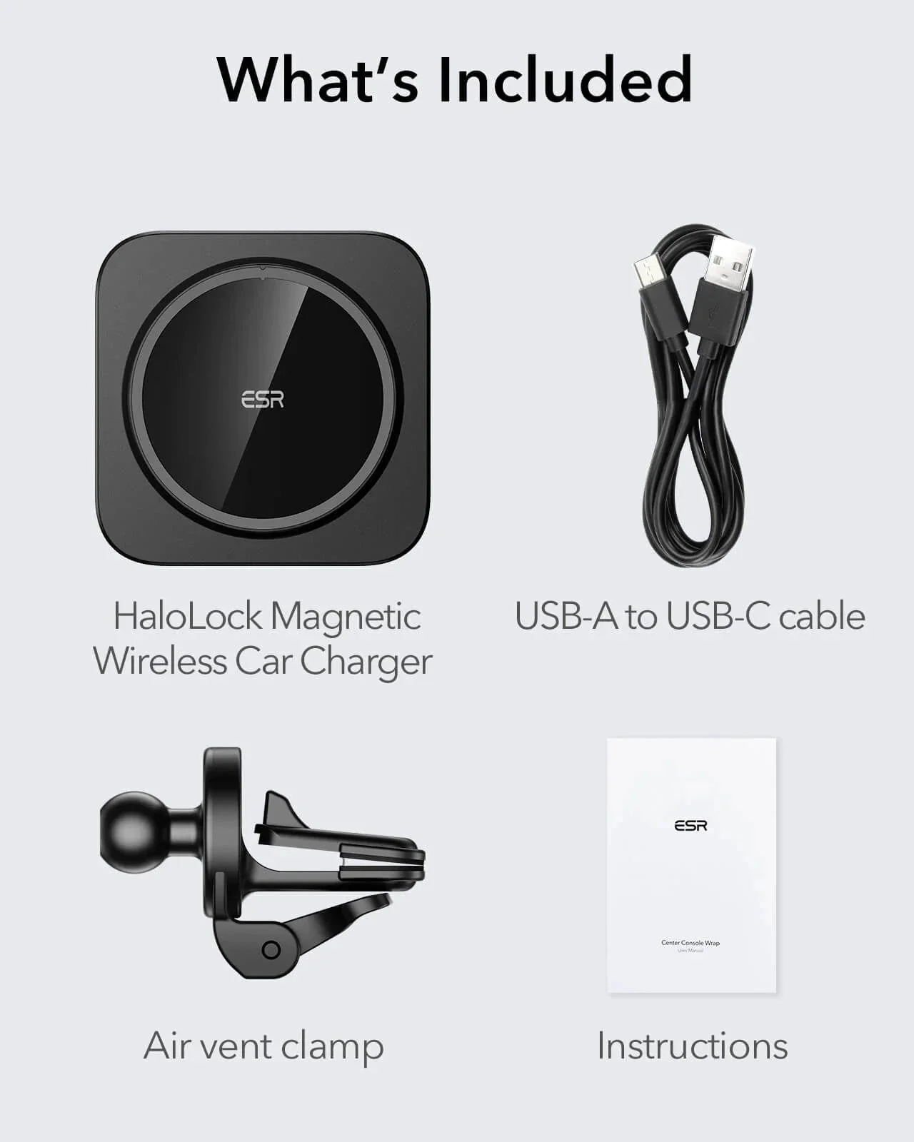 Magnetic Wireless Car Charger and AirPods Pro 3 Orbit Case Bundle-Black - Image 7