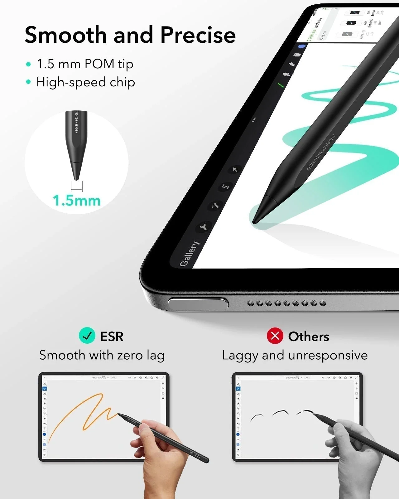 iPad Air 11” (M4) 2026 Flex Keyboard Case (Detachable) With Geo Pencil Bundle- UK Layout With Black Pencil - Image 10