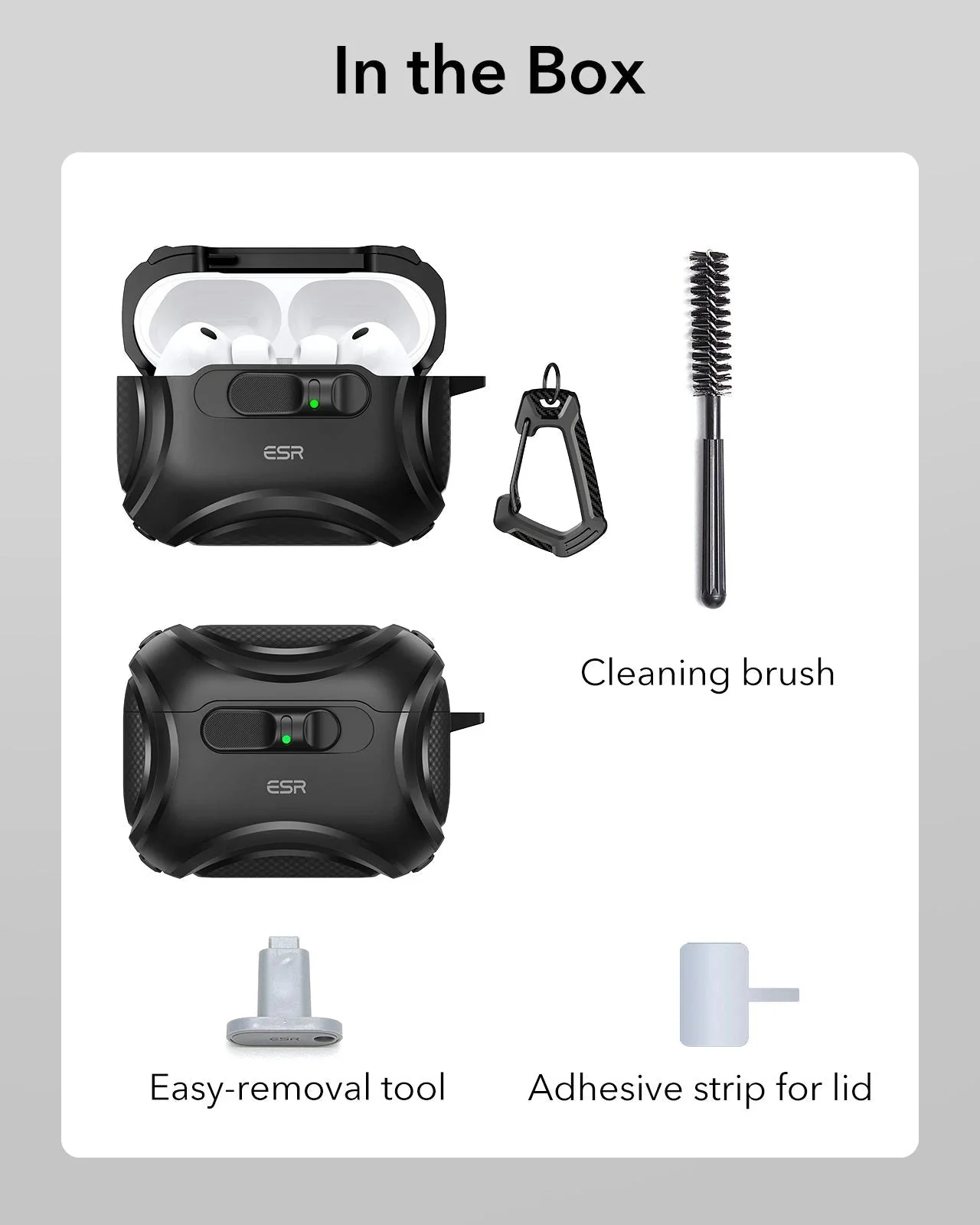 25W CryoBoost Foldable 3-in-1 Magnetic Charger and AirPods Pro 3 Cyber FlickLock Case Bundle– US Plug-Black&Gray - Image 15
