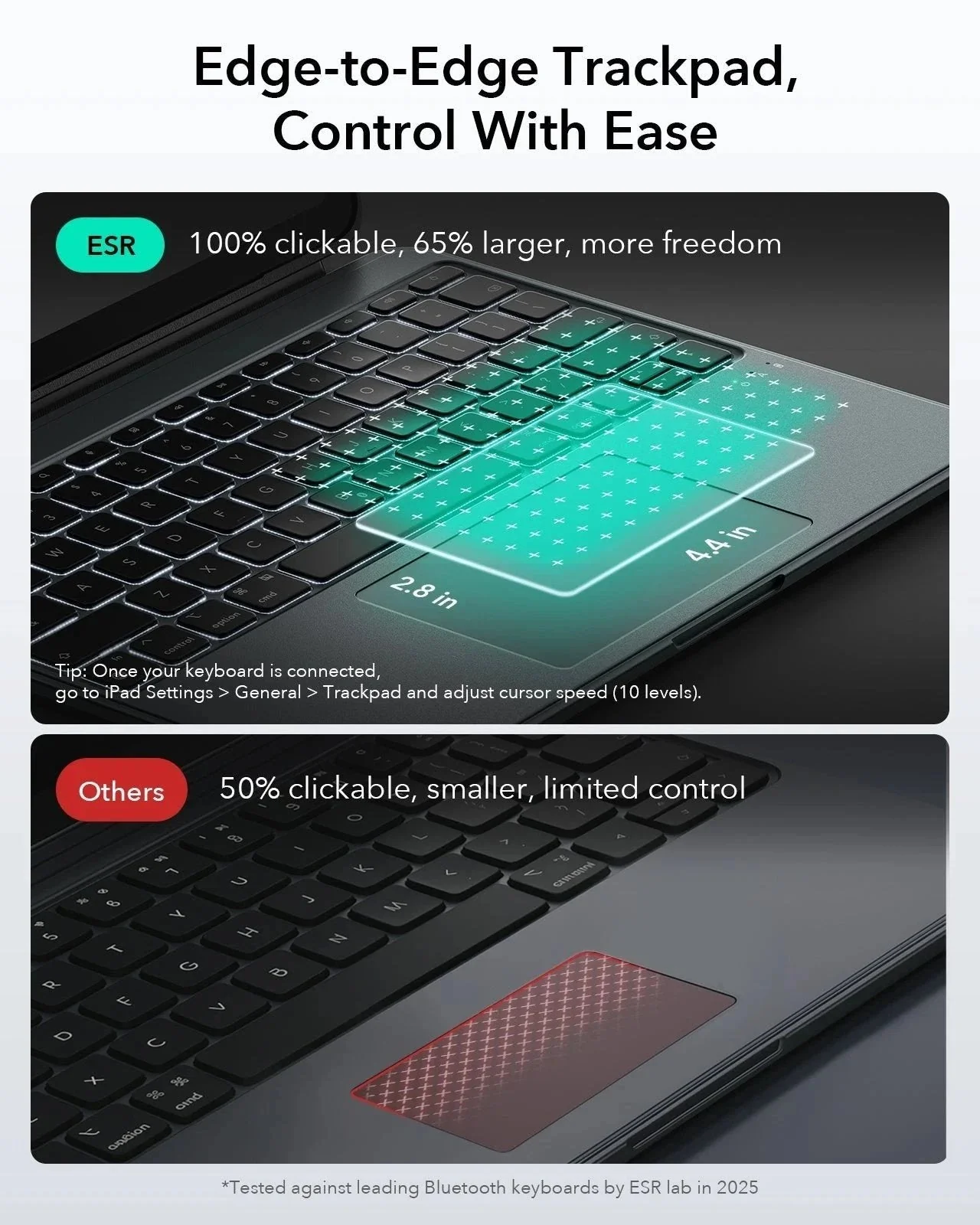 iPad Air 13" (M3) 2025 Bundle Shift Keyboard Case with Geo Digital Pencil -UK Layout-Dark Gray - Image 6