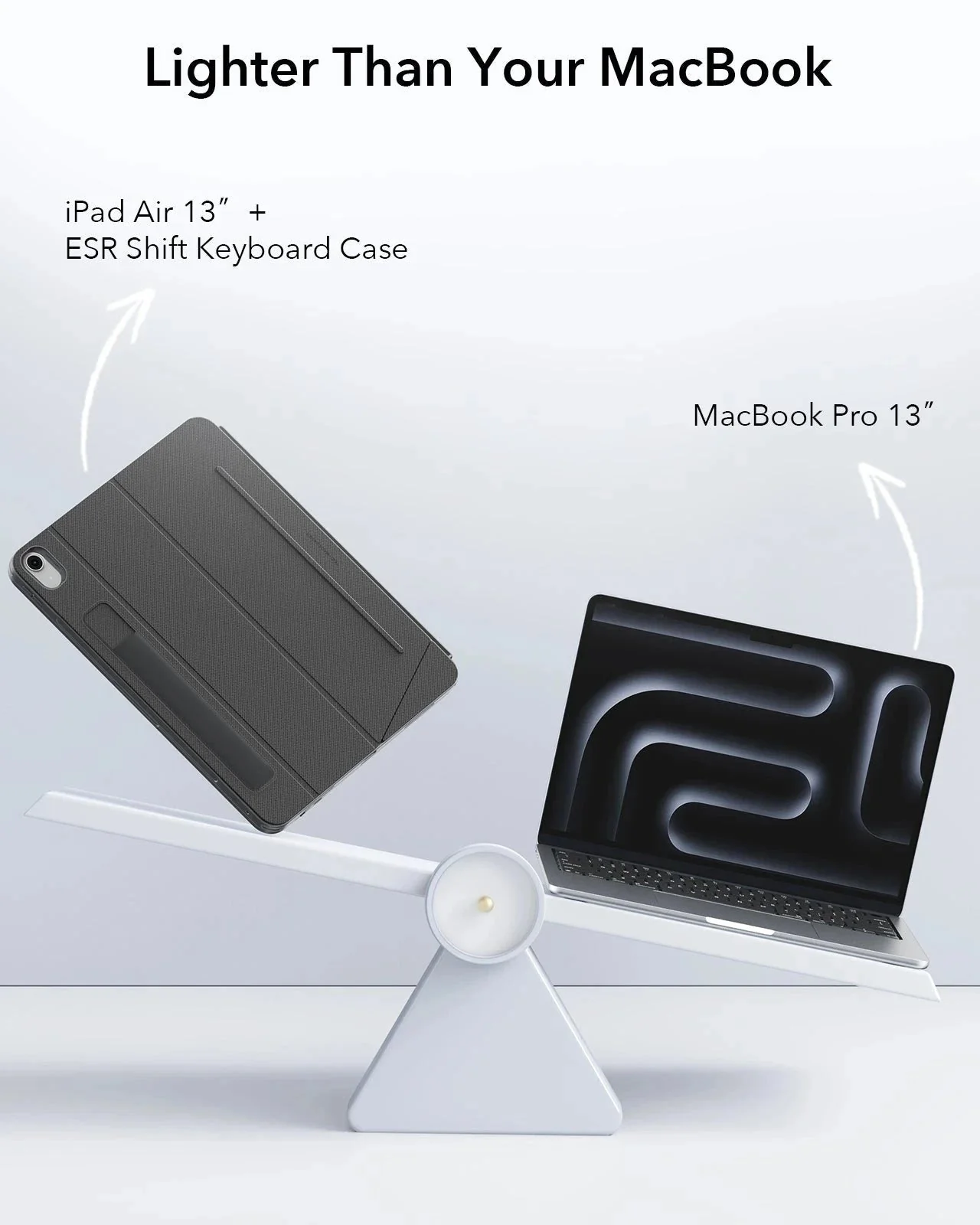 iPad Air 13" (M4) 2026 Shift Keyboard Case (Detachable) -UK Layout-Dark Gray - Image 10