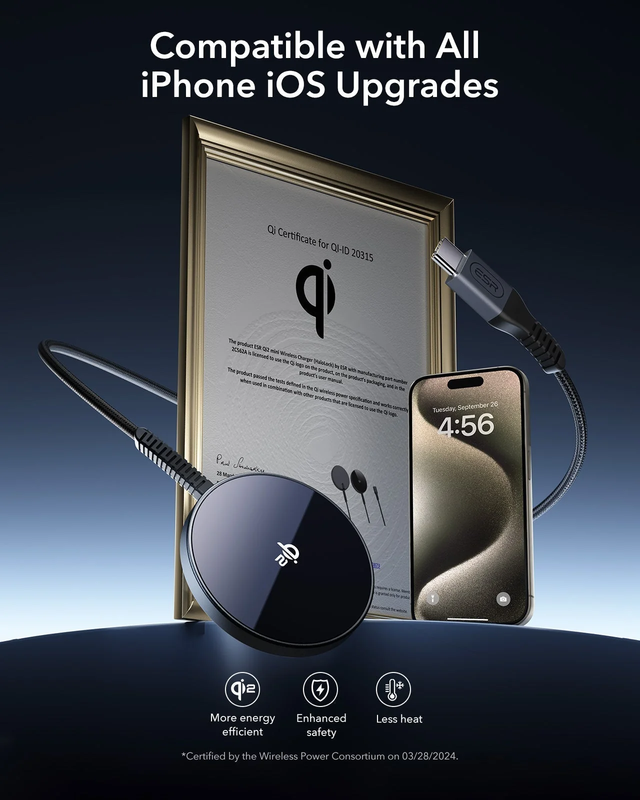 iPhone Air Bundle Cyber Tough Magnetic Case (Camera Control, Stash Stand) and Magnetic Charging Pad (Qi2) - Olive Green - Image 4