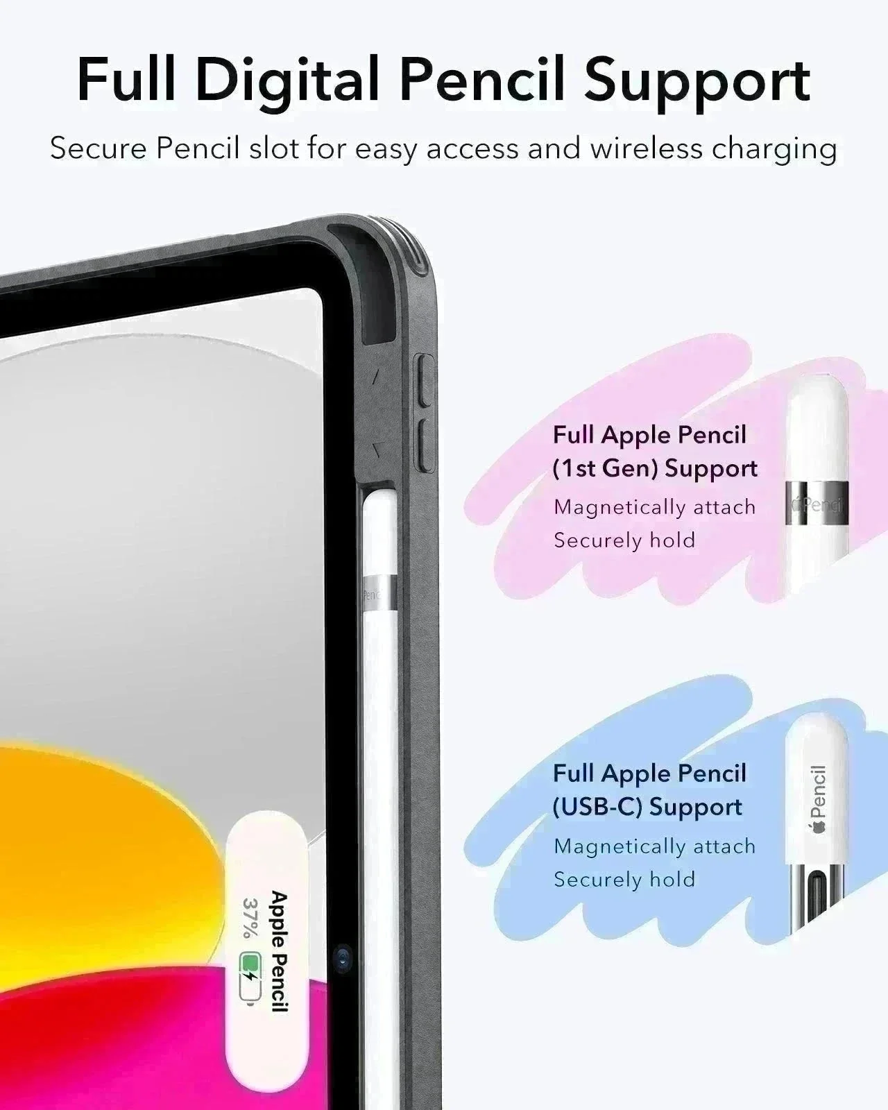 iPad 11" (A16, 2025) Flip Magnetic Case with Pencil Holder - Navy Blue - Image 9