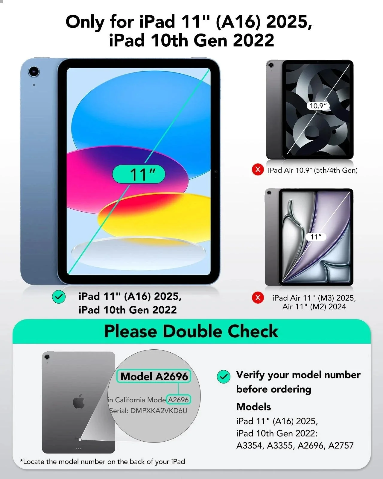 iPad 11" (A16, 2025) Shift Magnetic Case - Black - Image 2