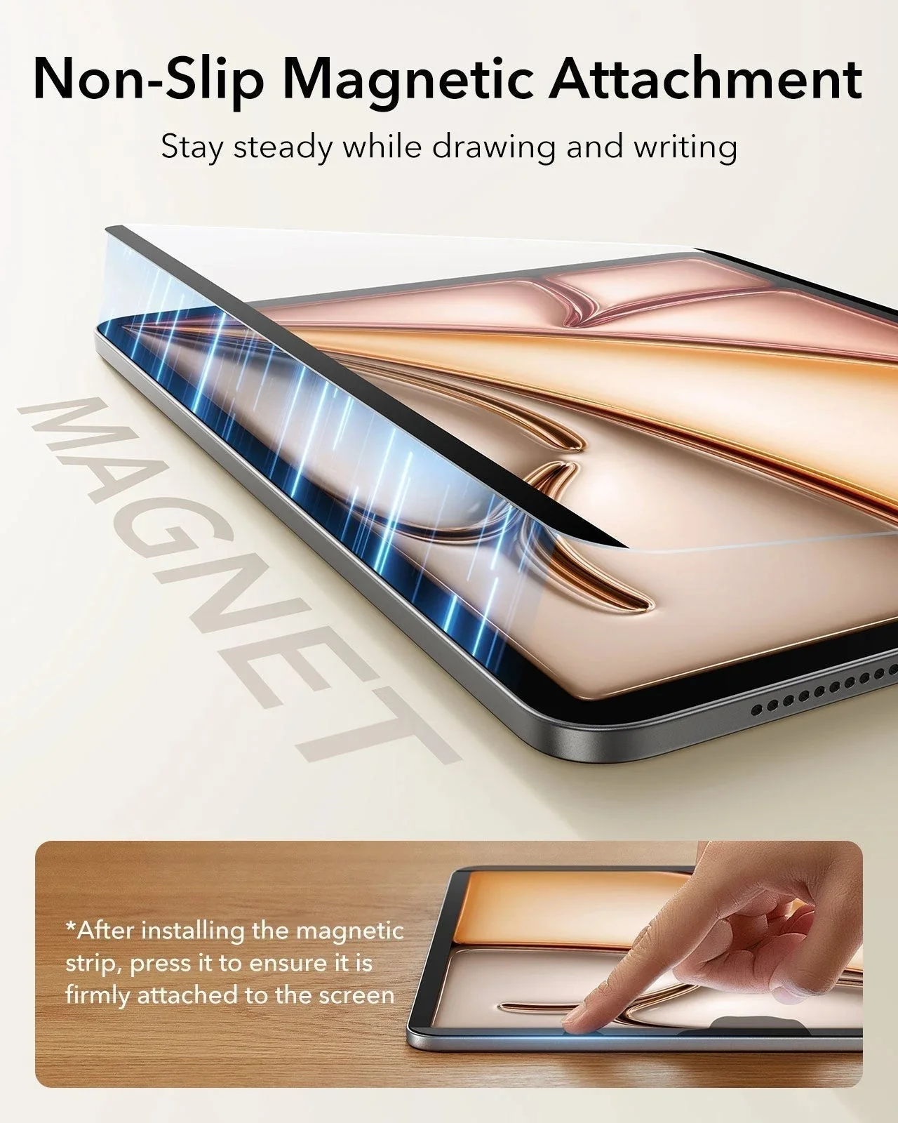 iPad Air 11" (2025) Paper-Feel Magnetic Screen Protector - 2 Pack - Image 7