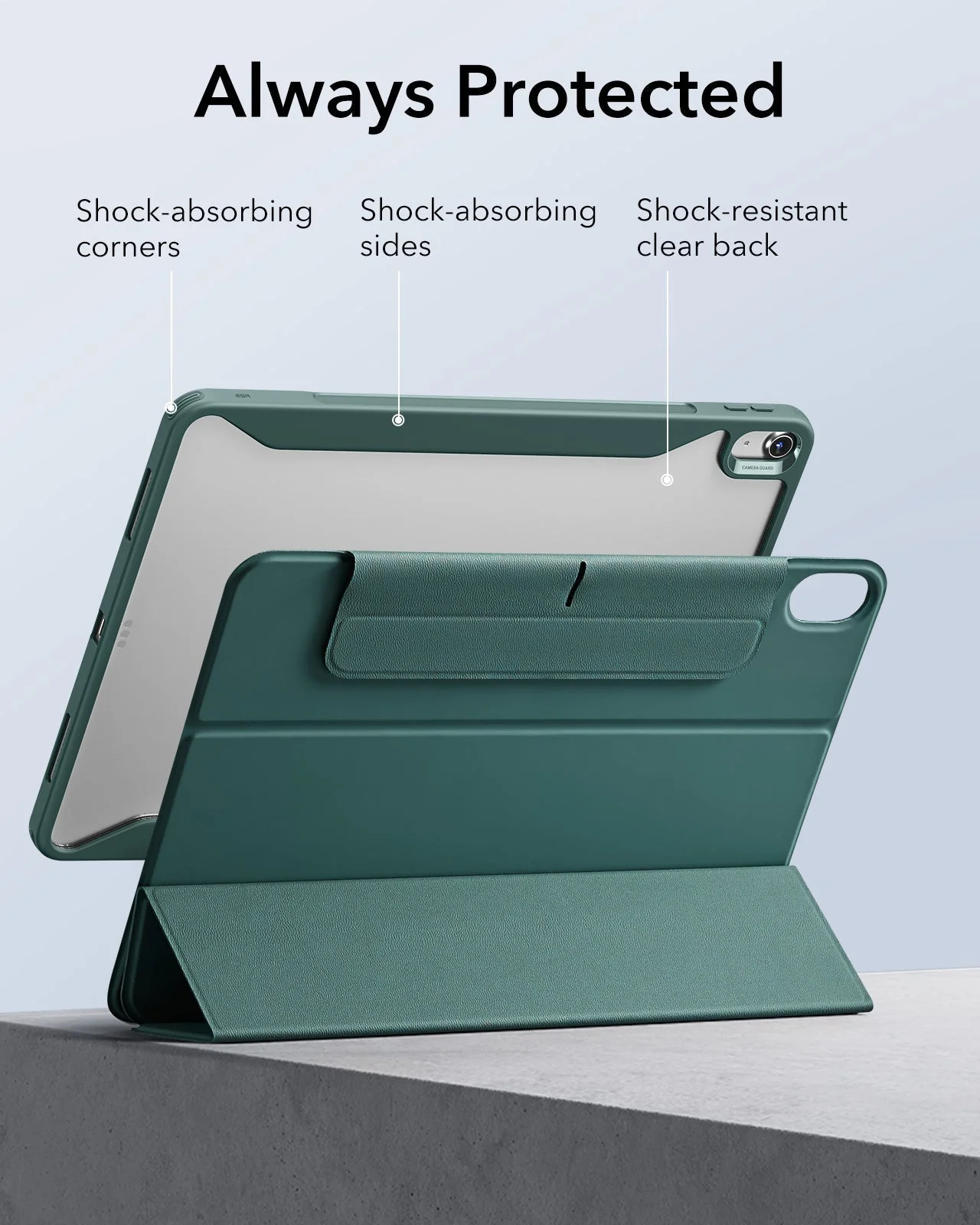 iPad Air 11" (2025) Rebound Hybrid Case 360 - Forest Green - Image 7