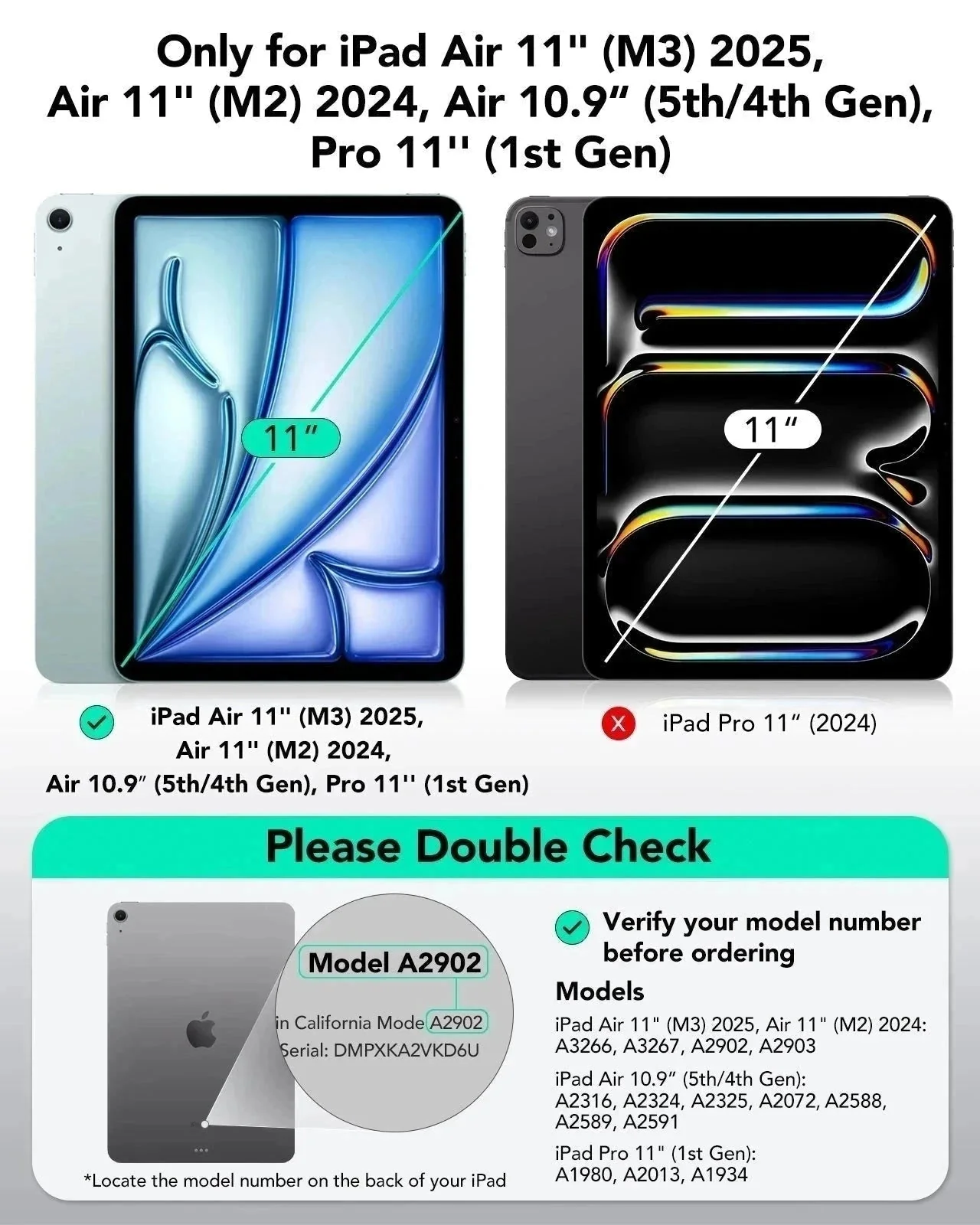 iPad Air 11″ (2025) Rebound Magnetic Case - Black - Image 2