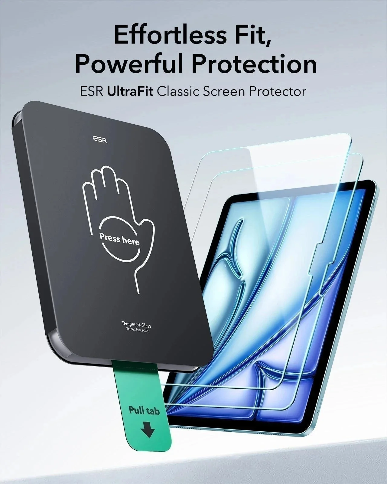 iPad Air 11” (2025) Rebound Magnetic Keyboard Case 360 Protection Paper-Feel Bundle-UK Layout-Black - Image 11