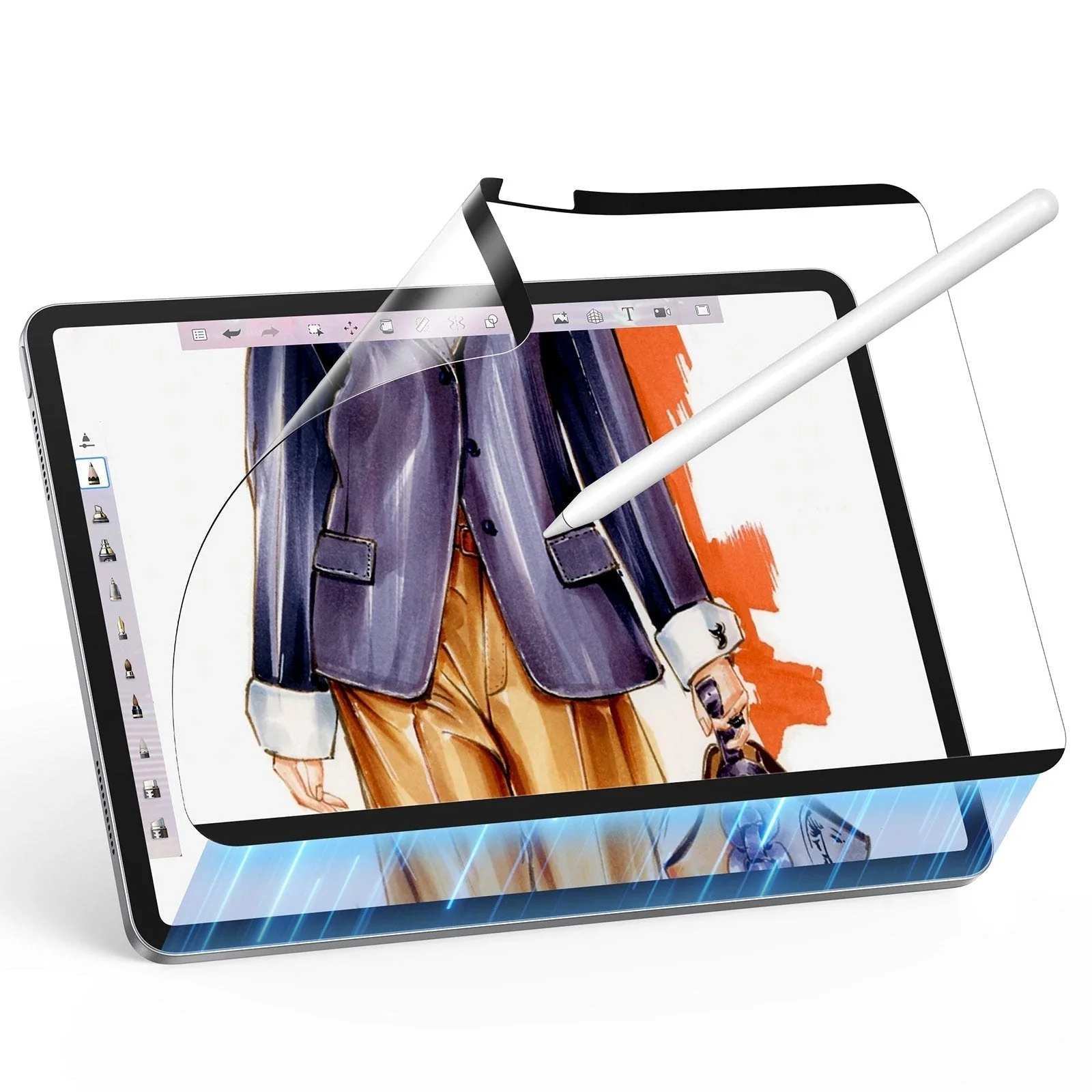iPad Air 11” (2025) Rebound Magnetic Keyboard Case 360 Protection Paper-Feel Bundle-UK Layout-Black - Image 18