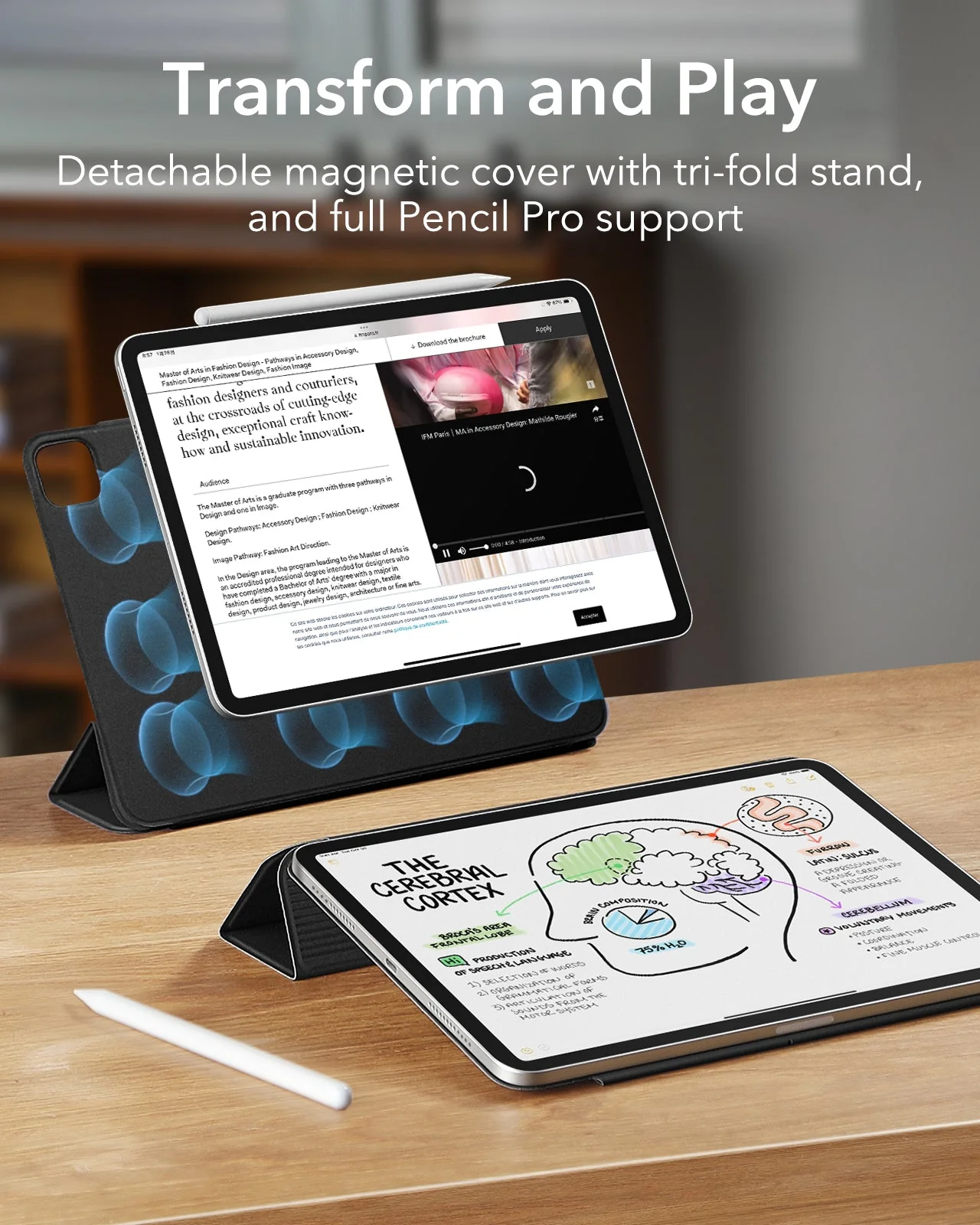iPad Air 13" (2025) Rebound Magnetic Case - Black - Image 3