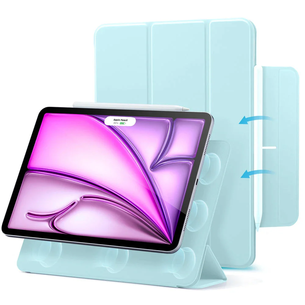 iPad Air 13" (2025) Rebound Magnetic Case - Light Blue