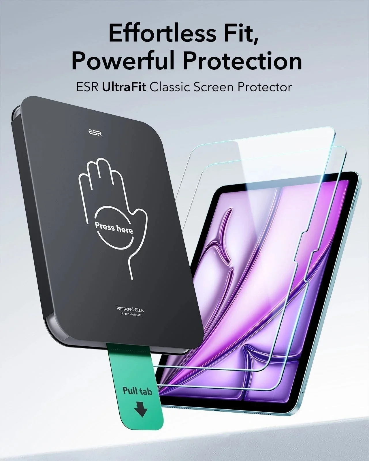 iPad Air 13” (2025) Rebound Magnetic Keyboard Case 360 Protection Paper-Feel Bundle - UK Layout-Black - Image 12