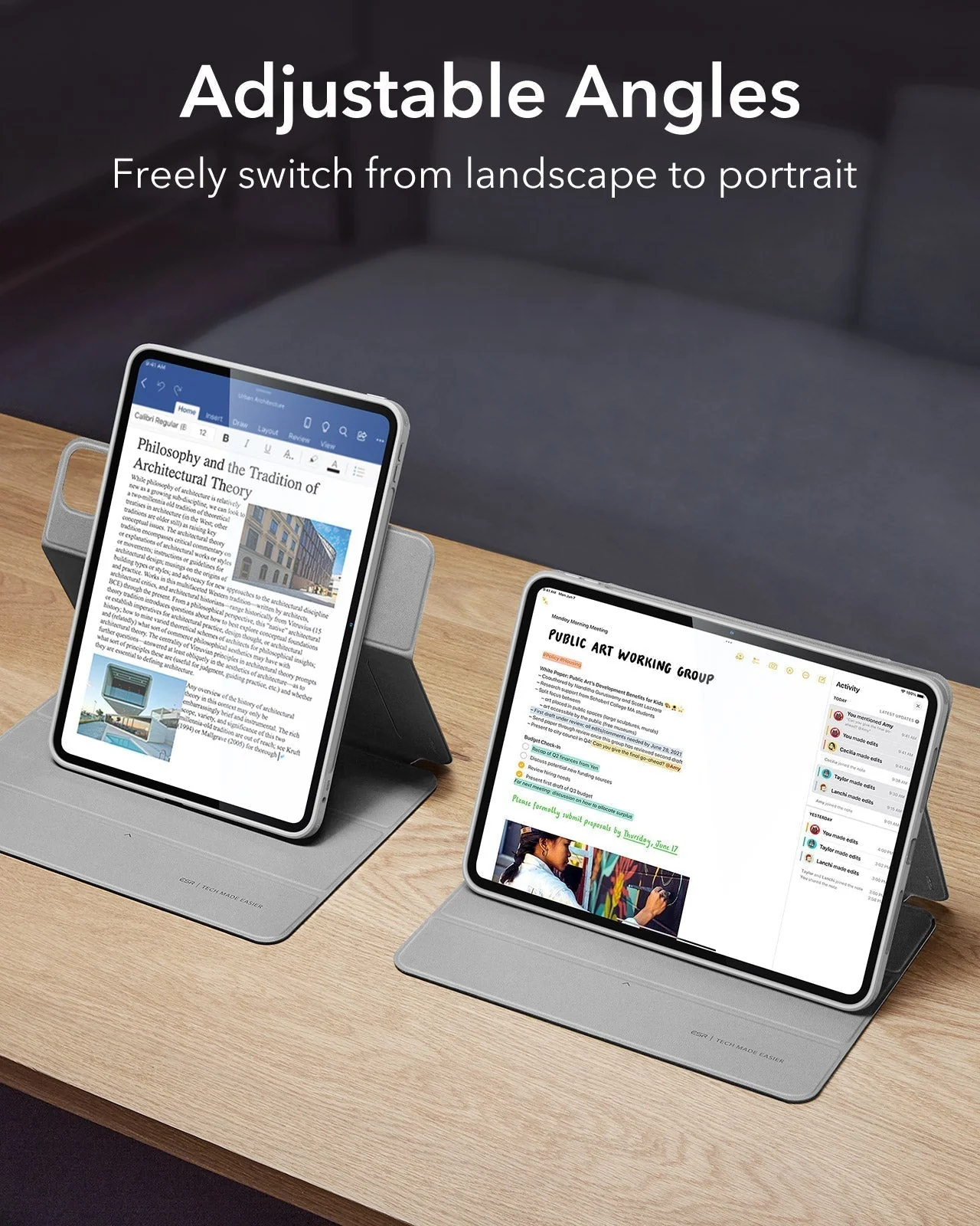 iPad Pro 11ʺ (2025) Rebound Hybrid Case 360 - Grey - Image 5