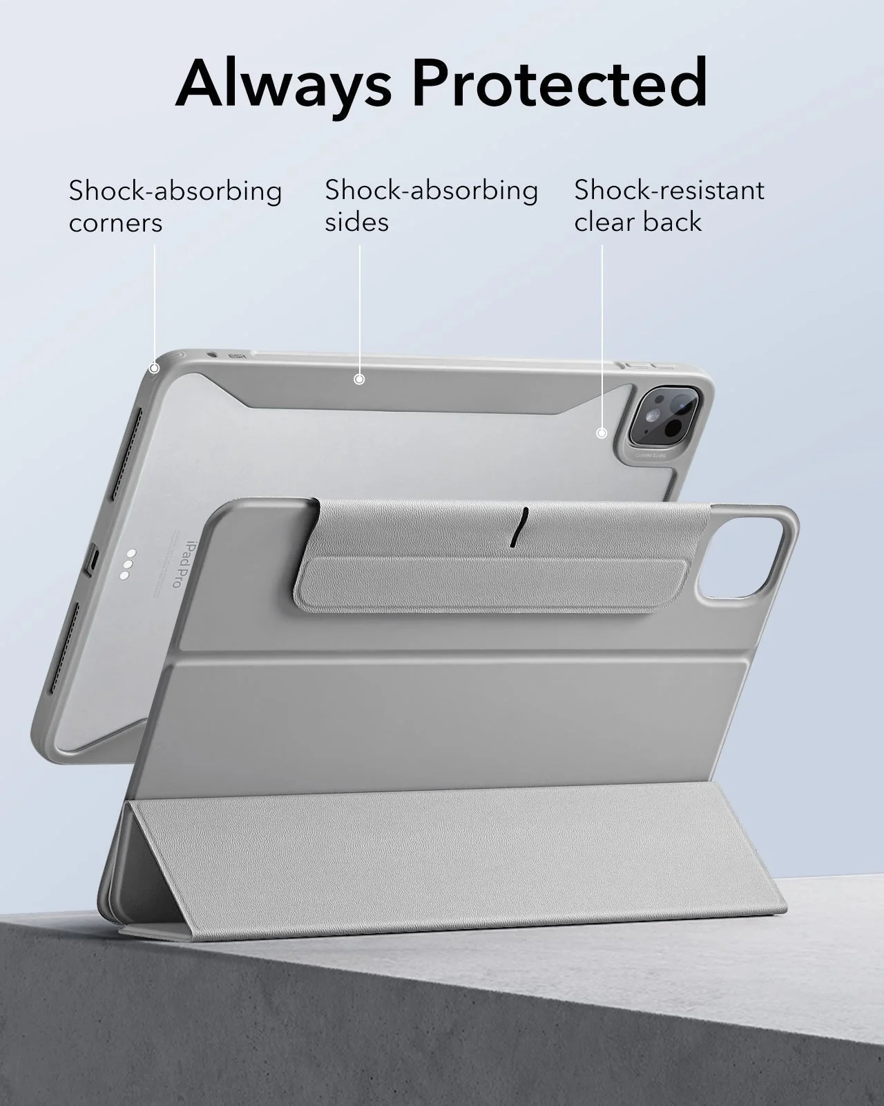 iPad Pro 11ʺ (2025) Rebound Hybrid Case 360 - Grey - Image 7