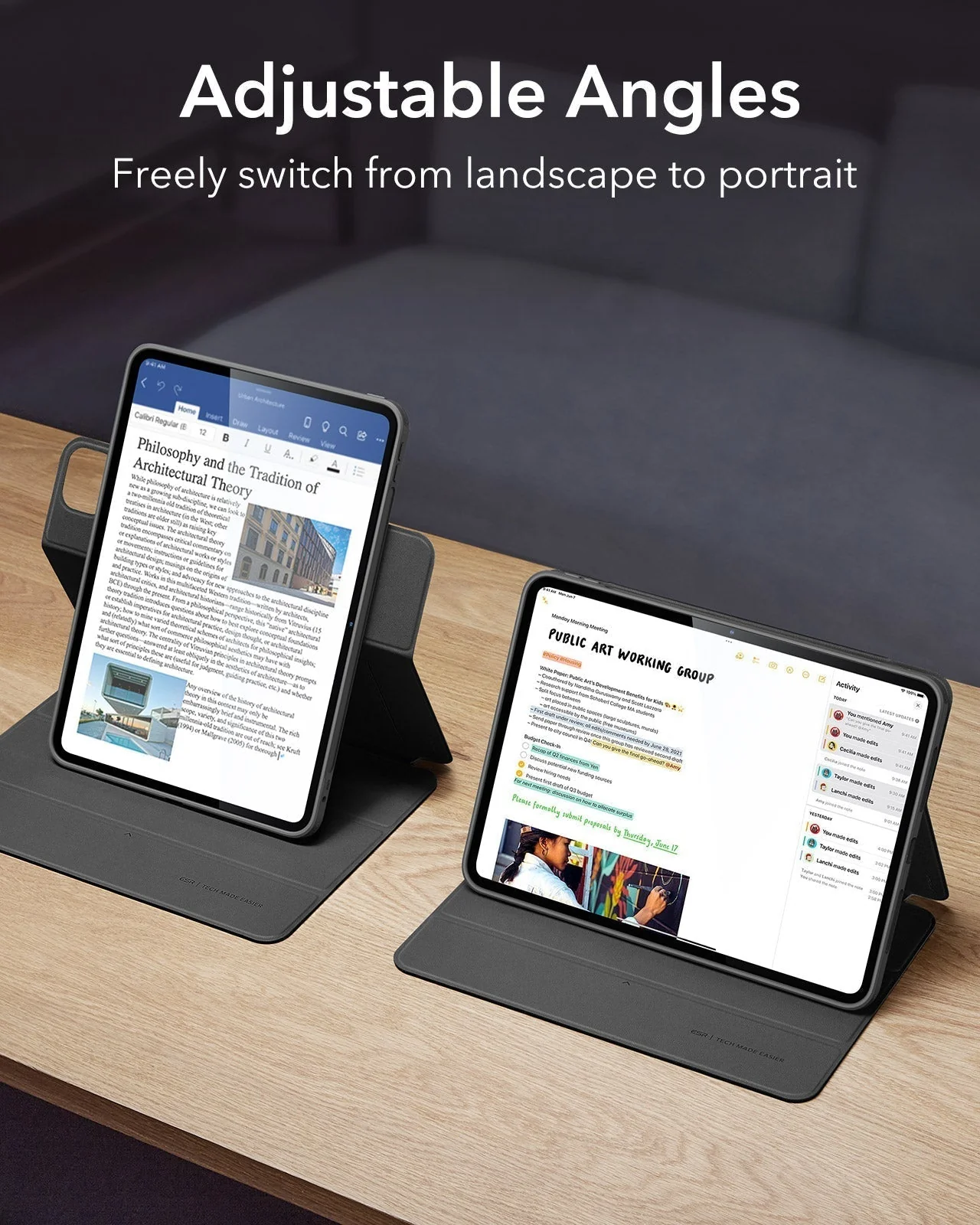 iPad Pro 13ʺ (2024) Rebound Hybrid Case 360 - Grey - Image 5