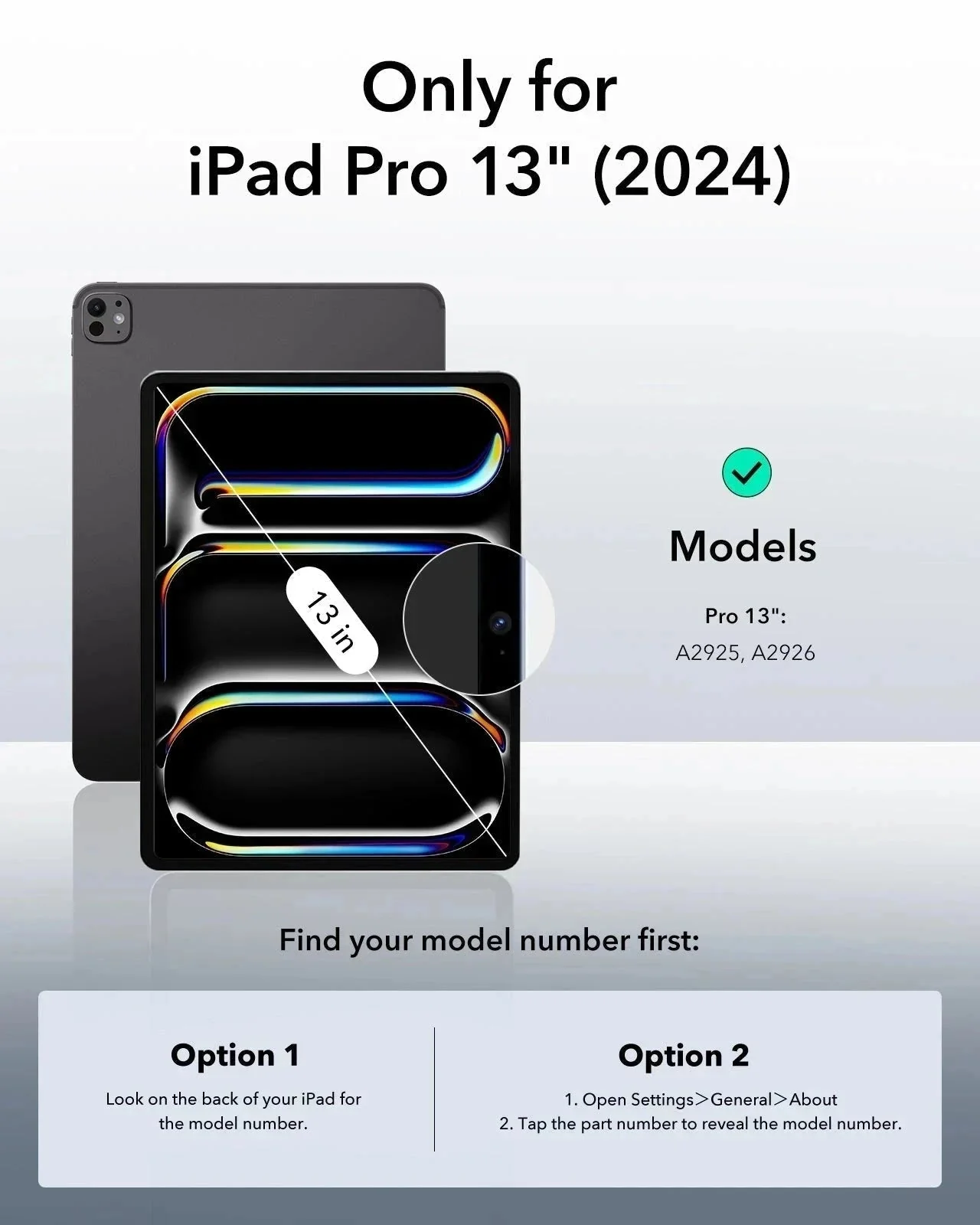 iPad Pro 13ʺ (2024) Rebound Hybrid Case 360 - Navy Blue - Image 2