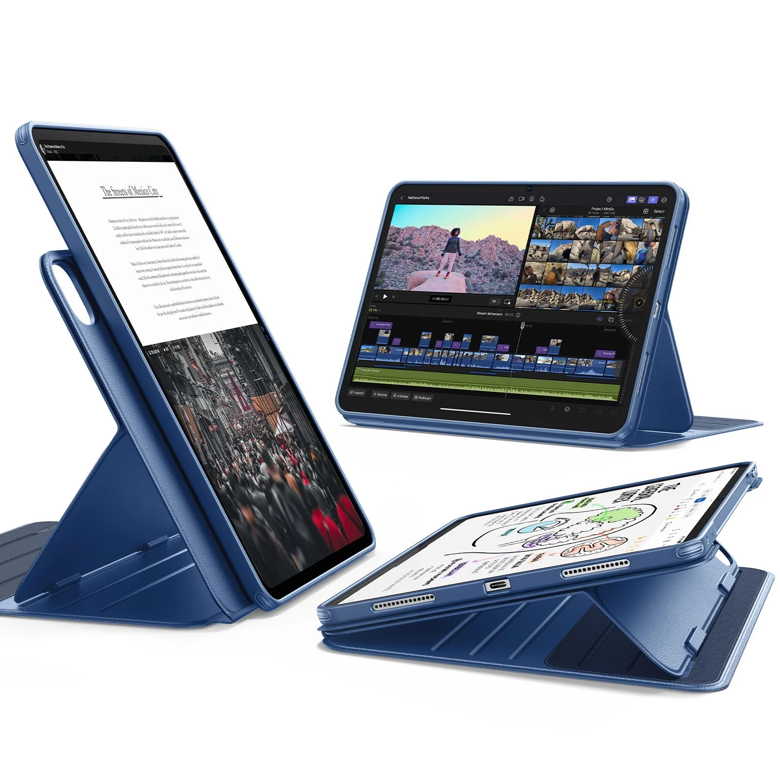 iPad Pro 13ʺ (2024) Shift Magnetic Case - Navy Blue