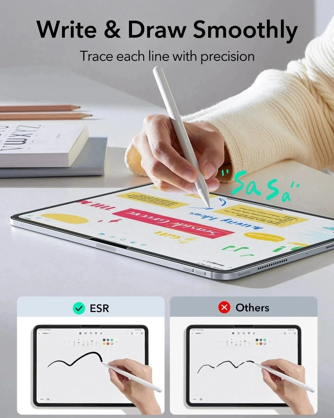 iPad Pro 13" (M5) 2025 UltraFit Paper-Feel Screen Protector – 2 Pack - Image 3