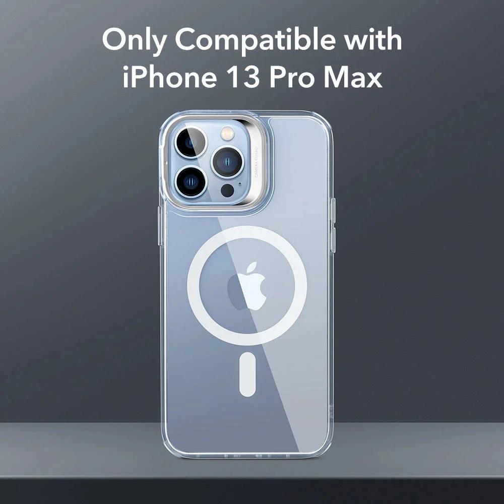 iPhone 13 Pro Max Classic Hybrid Case with Stash Stand (HaloLock) - Clear - Image 2