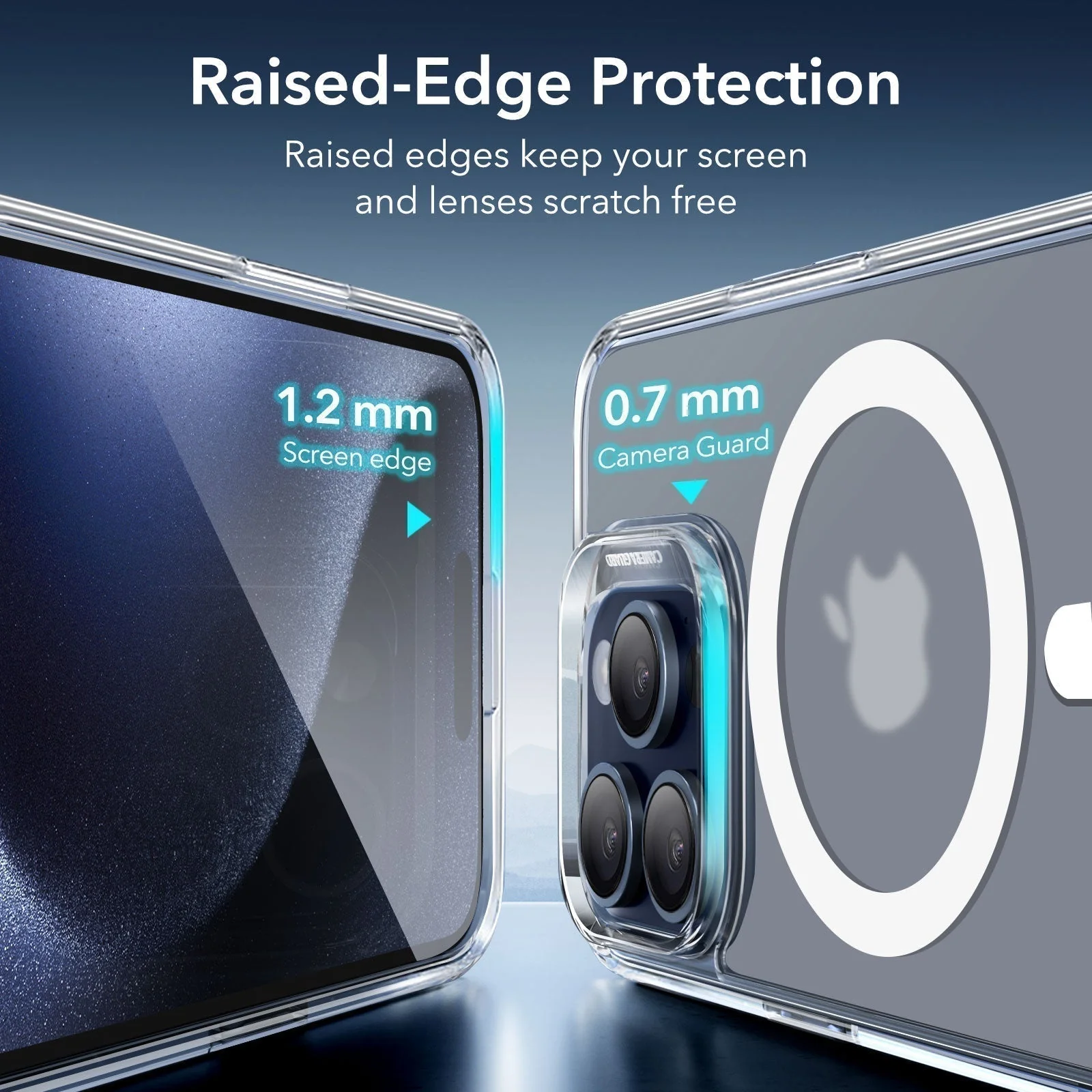 iPhone 15 Pro Max Classic Hybrid Case (HaloLock) - Frosted Black - Image 8