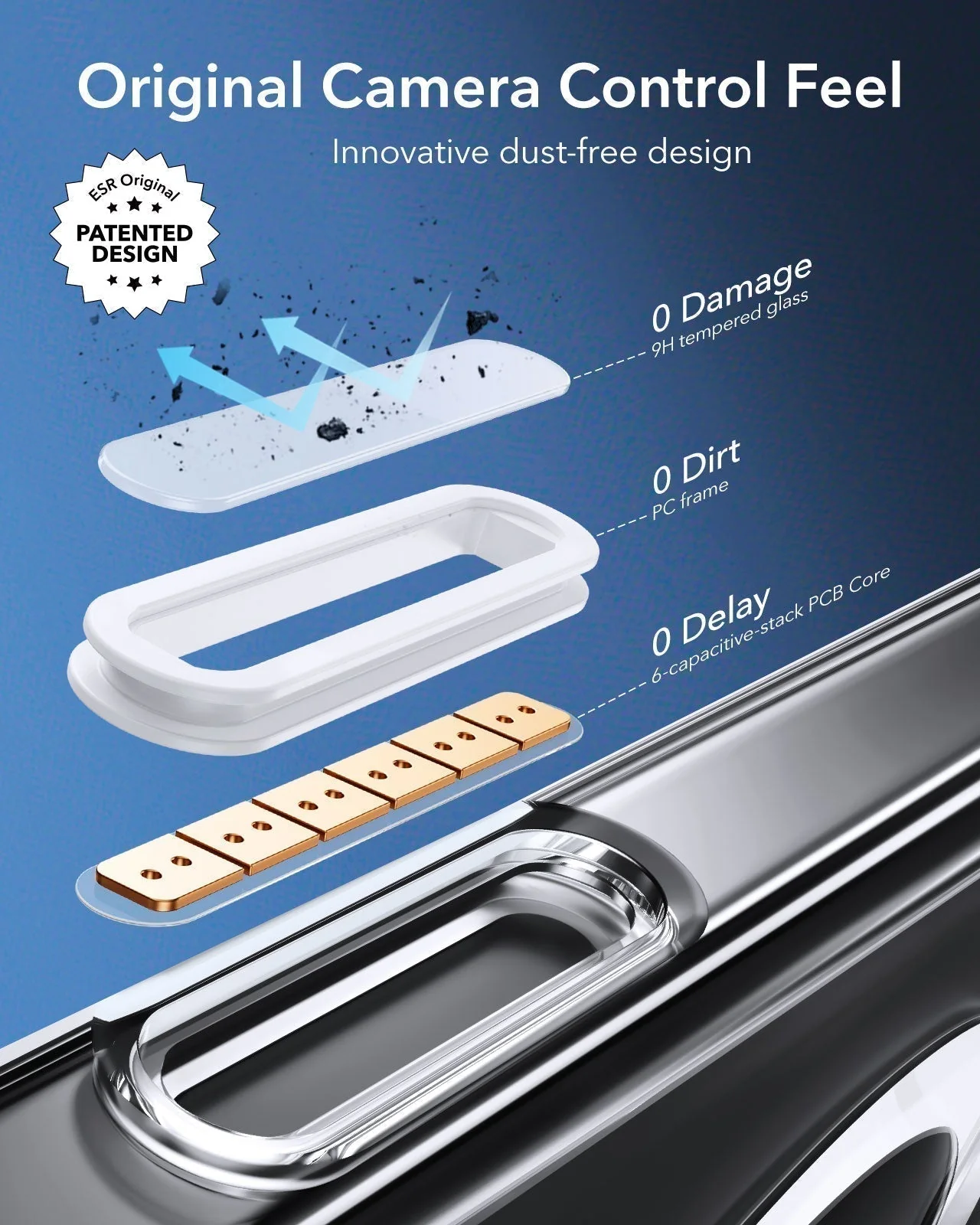 iPhone 16 Pro Max HaloLock Classic Hybrid Case (Camera Control) - Frosted Clear - Image 3