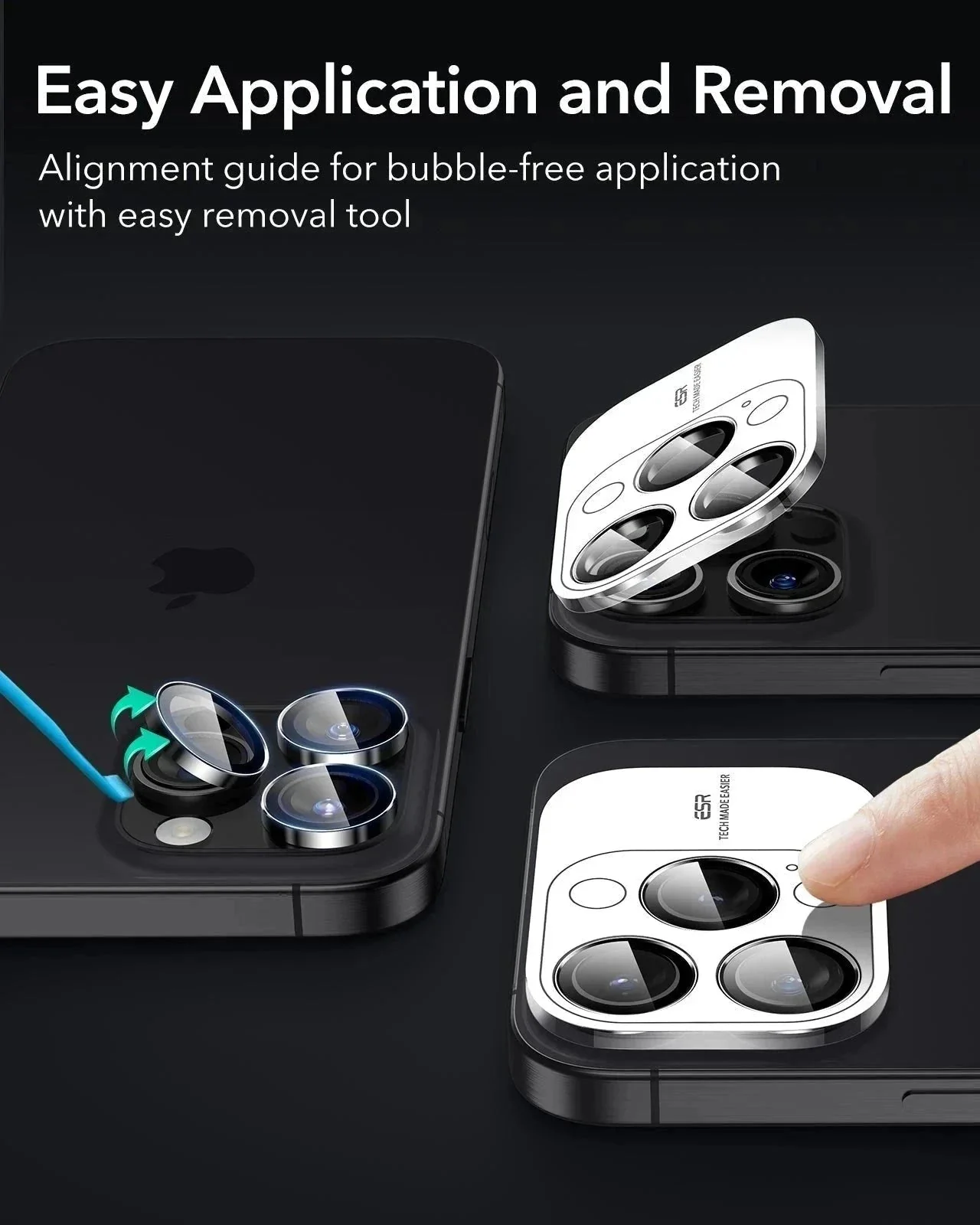 iPhone 16 Pro Max Classic Hybrid Magnetic Case Protection Bundle (Camera Control, Stash Stand) - Clear Black - Image 15