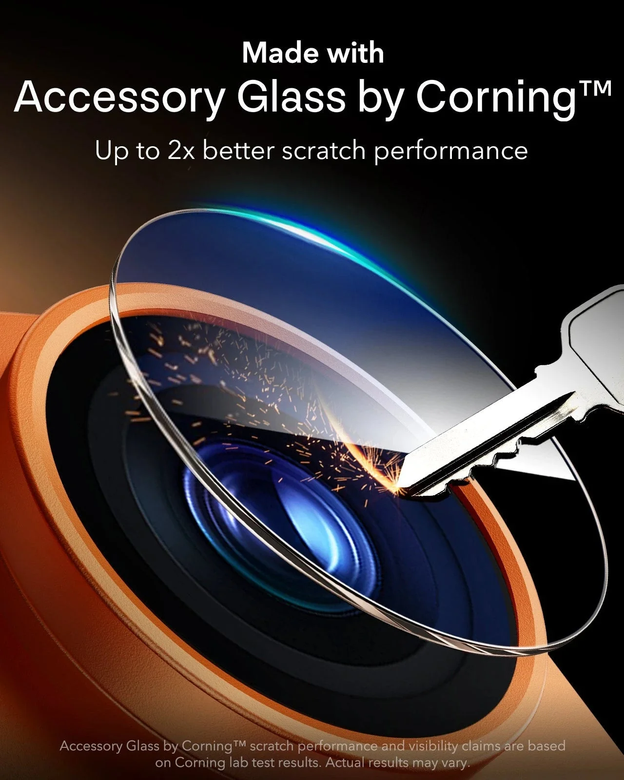 iPhone 17 Pro Max Bundle ArmoriteĀ® Pro Privacy Screen Protector and Camera Lens Protector (Full Coverage) - Orange - Image 8